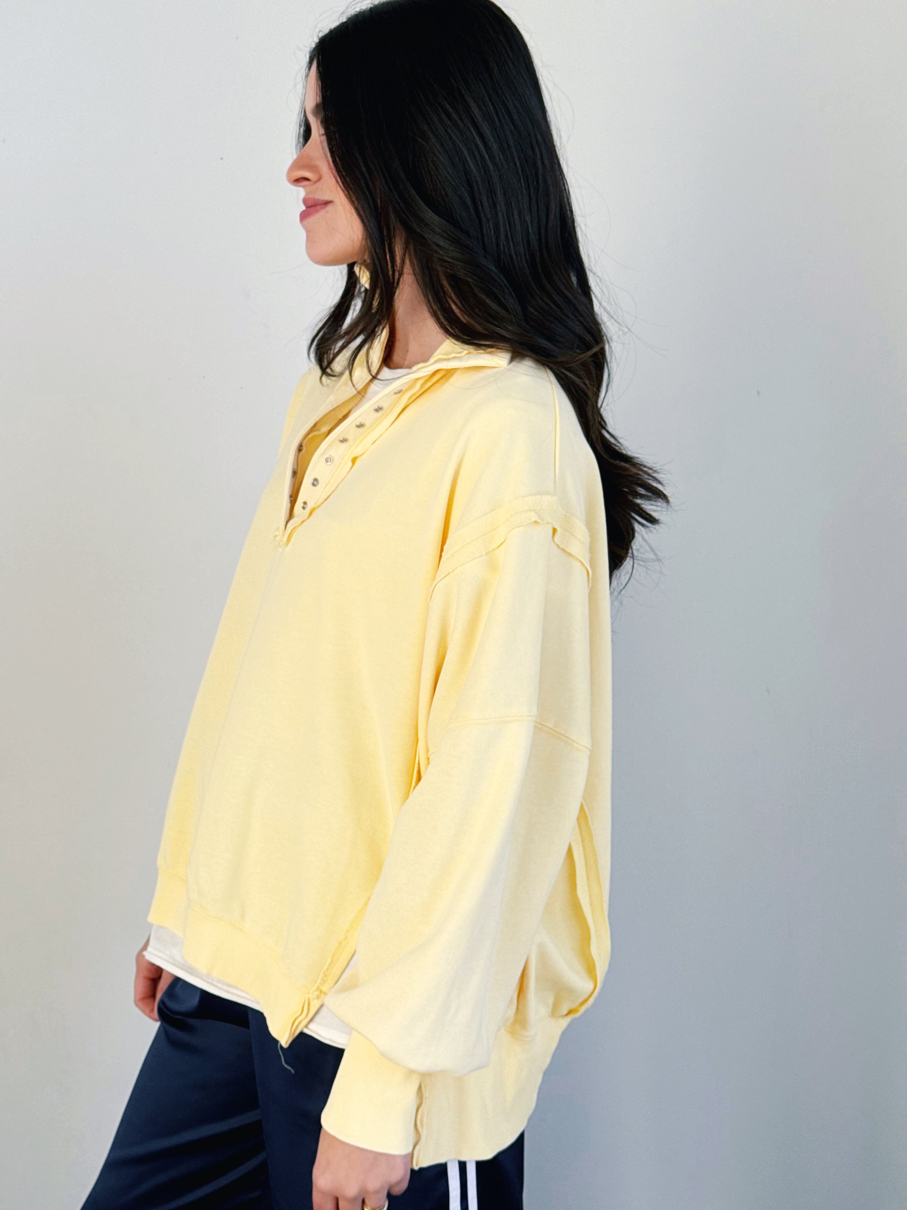 Hideaway Sweatshirt - BUTTER CREAM - willows clothing SWEATSHIRT