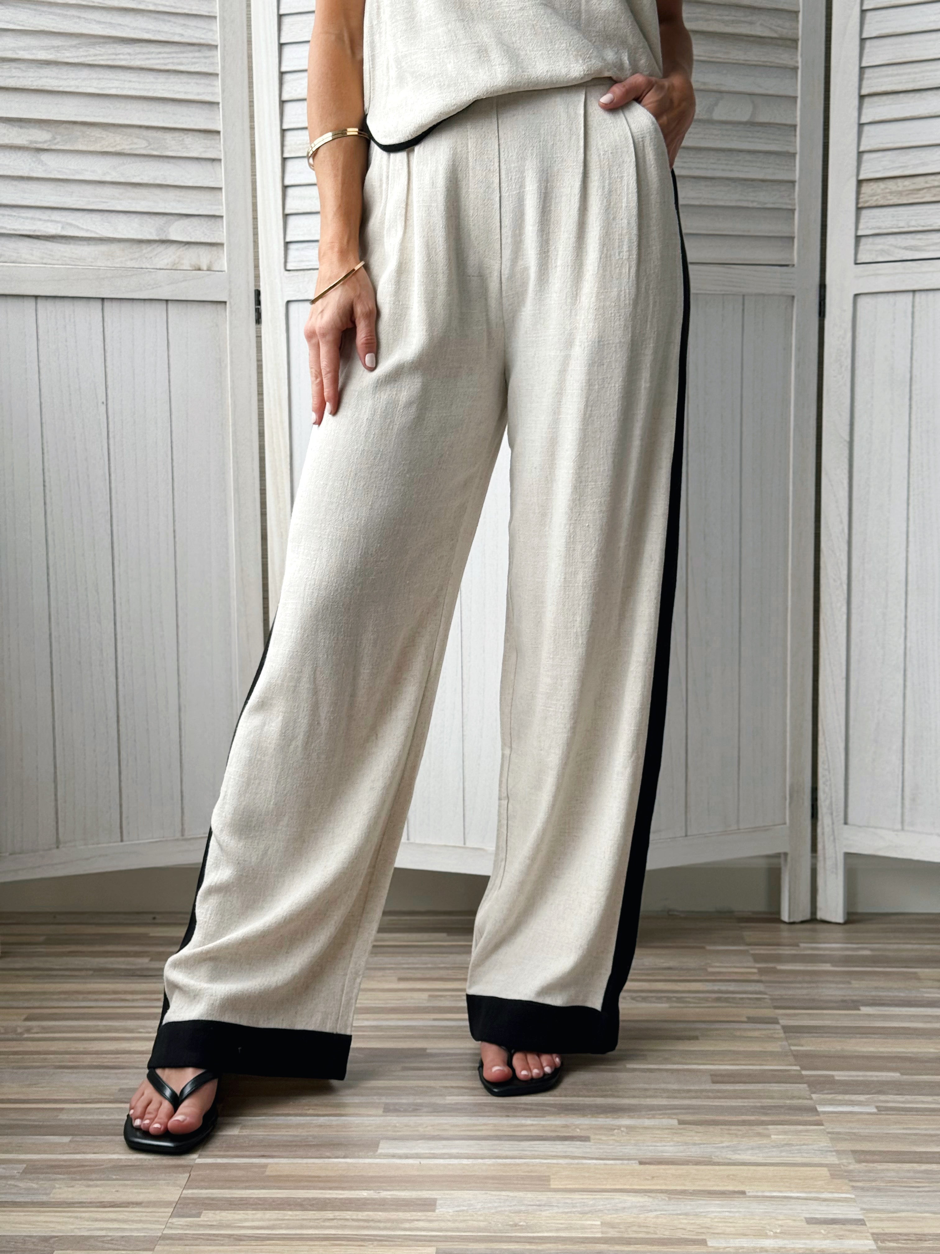 High Noon Pants - NATURAL - willows clothing PANTS
