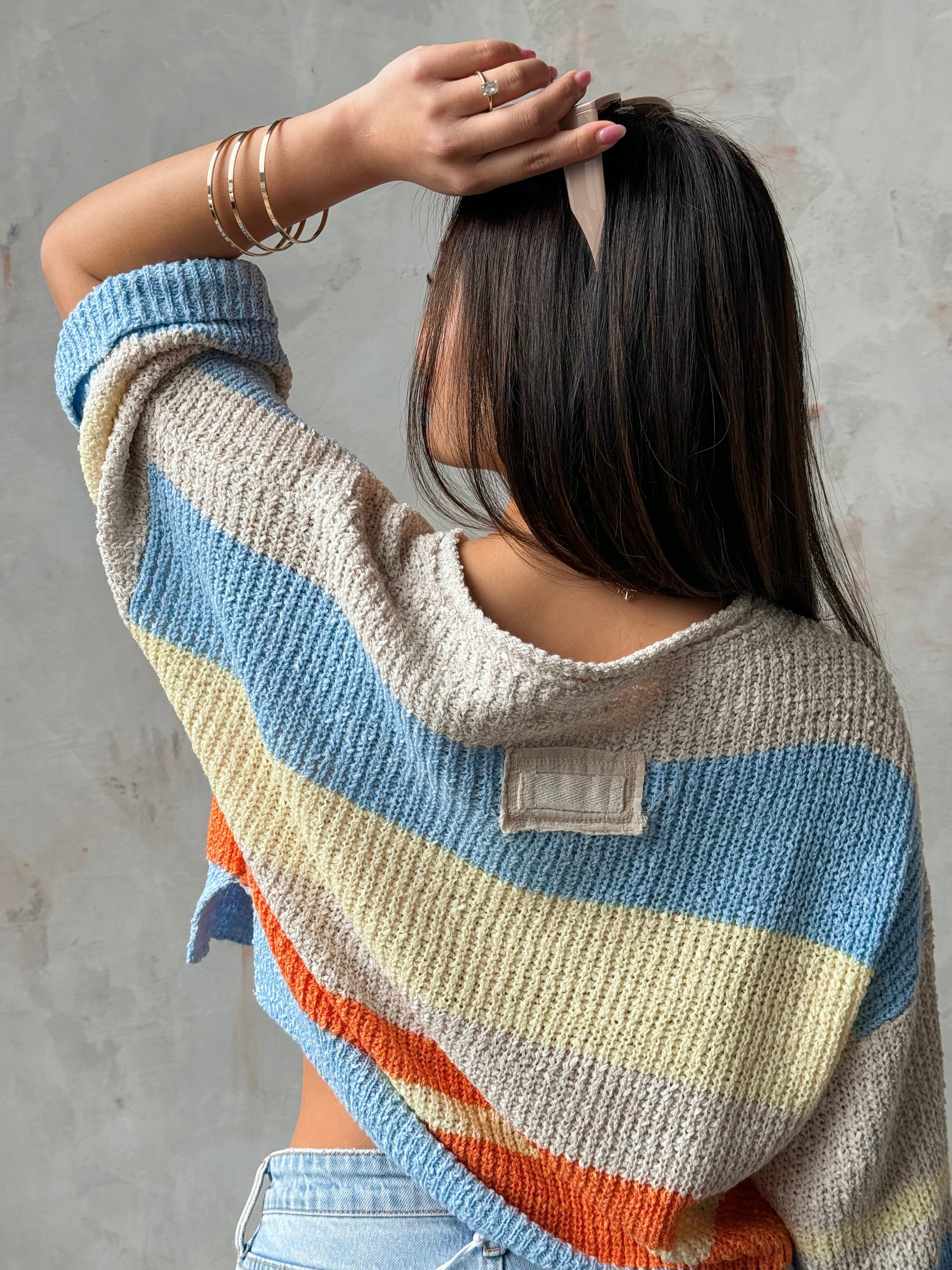 High Tide Sweater - PERIWINKLE - willows clothing SWEATER
