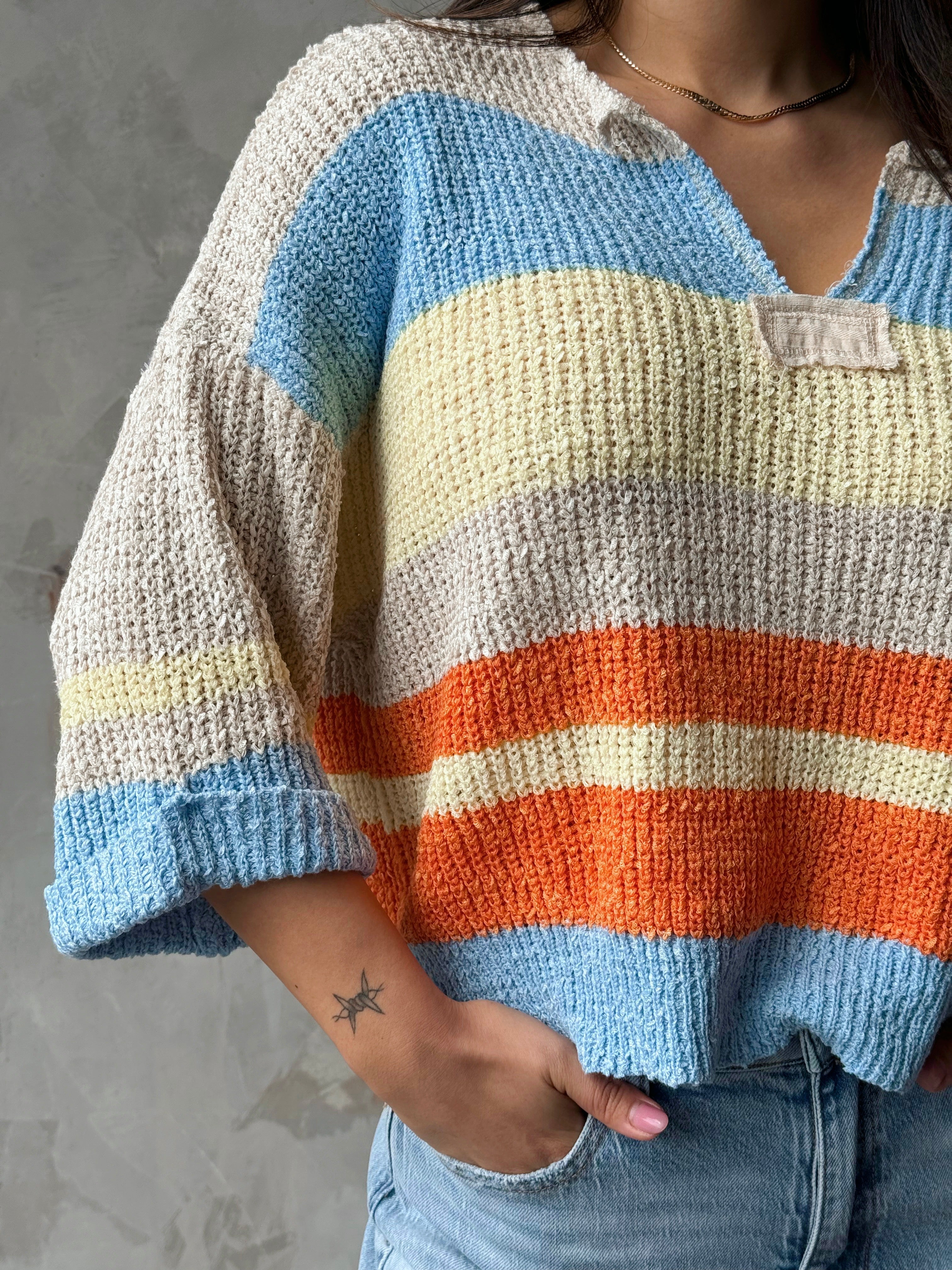 High Tide Sweater - PERIWINKLE - willows clothing SWEATER