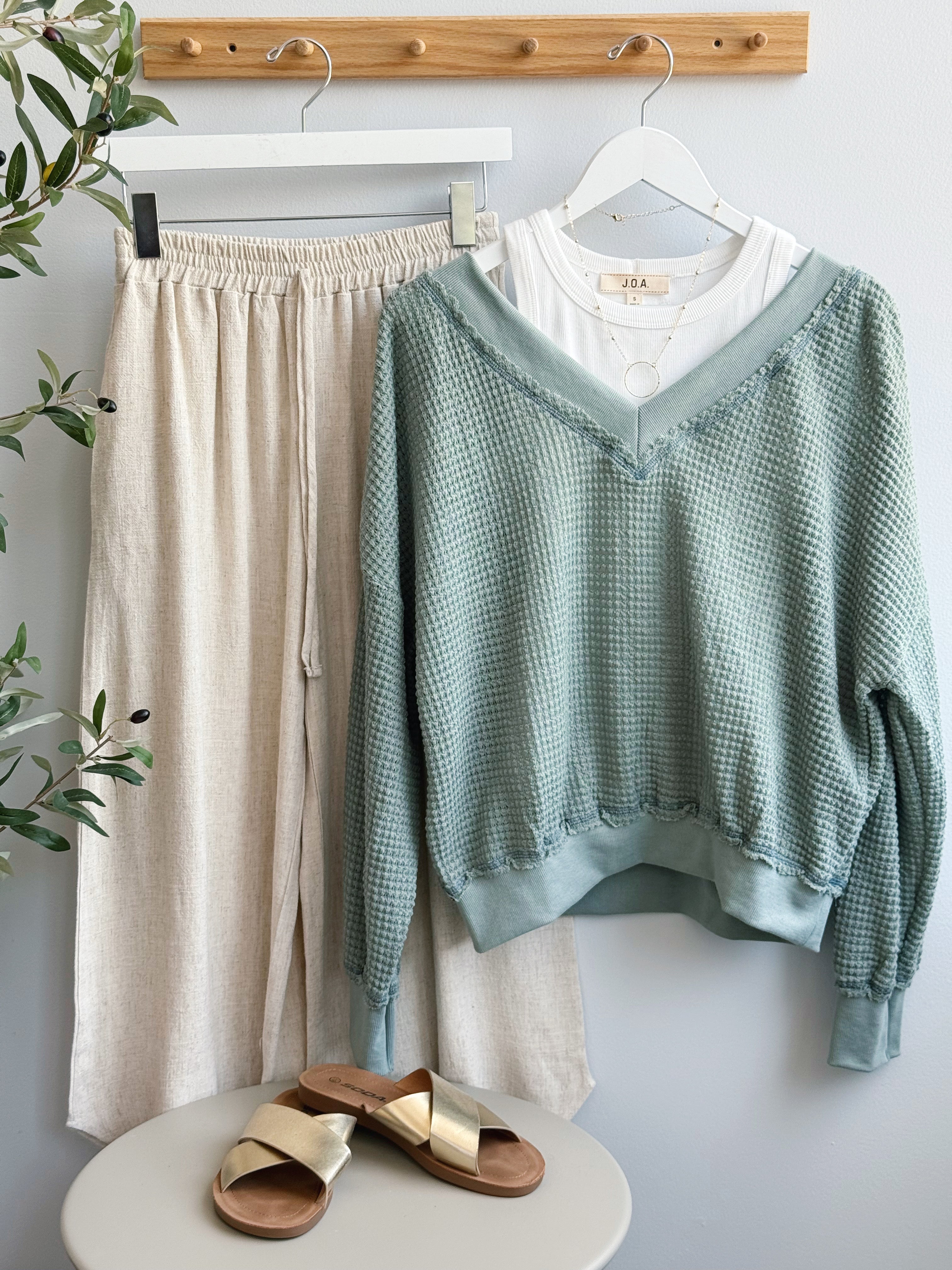 Holly Top - SAGE - willows clothing L/S Shirt