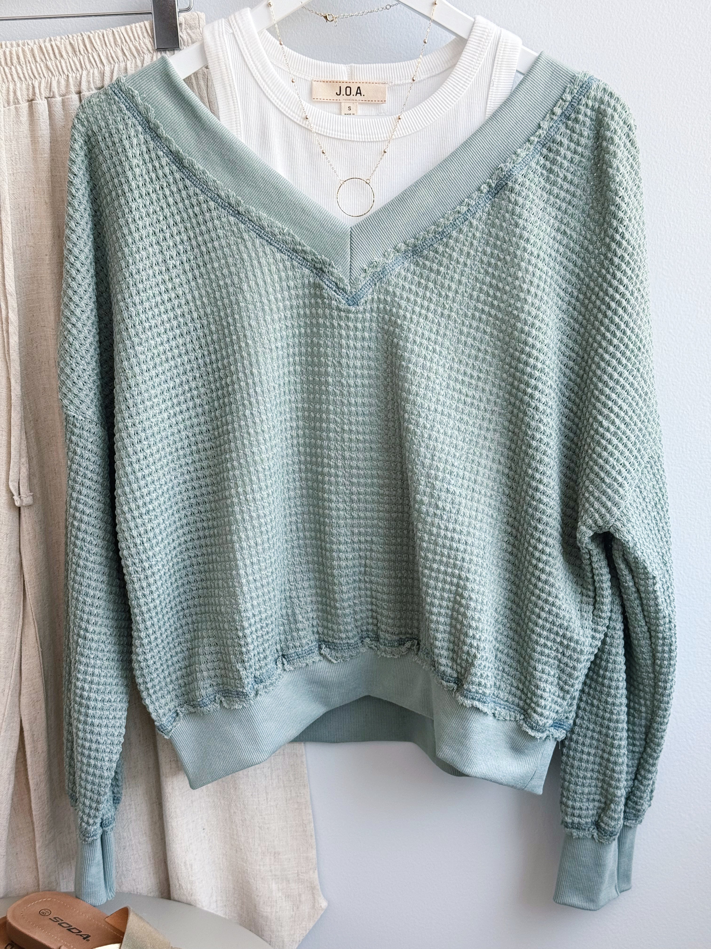 Holly Top - SAGE - willows clothing L/S Shirt