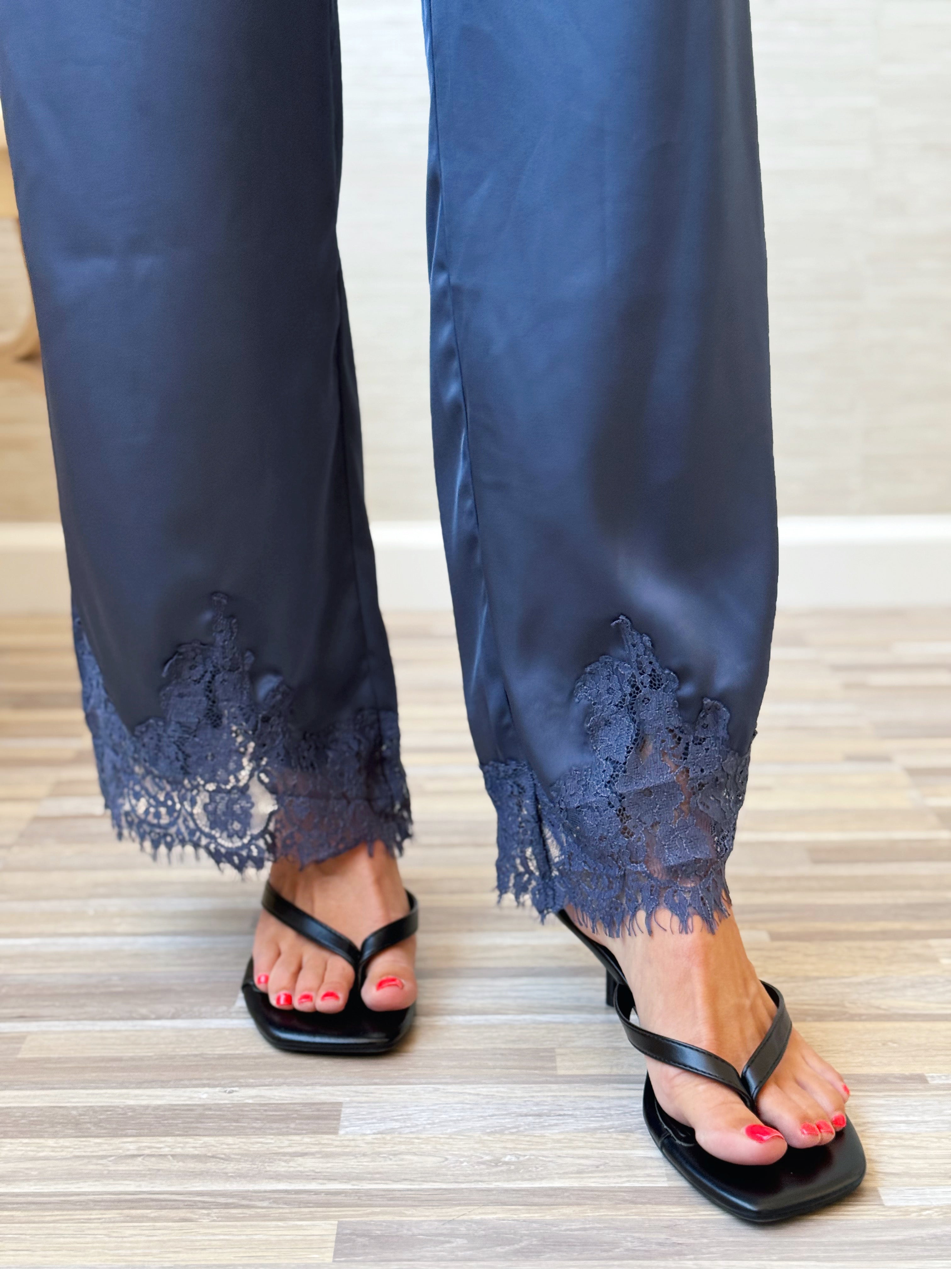 Isn't She Lovely Pant - DUSTY BLUE - willows clothing PANTS