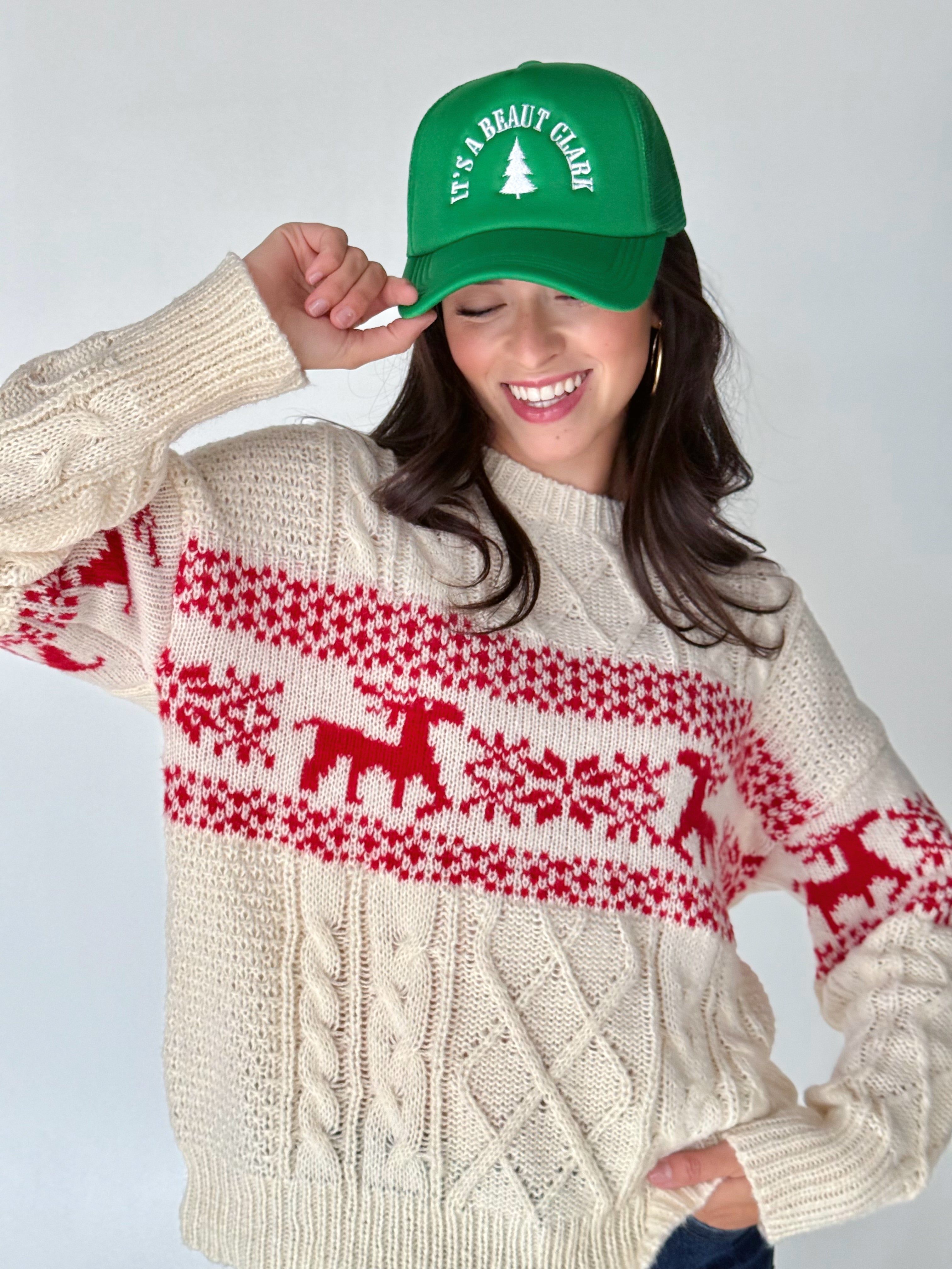 It's A Beaut Clark Trucker Hat - GREEN - willows clothing HAT