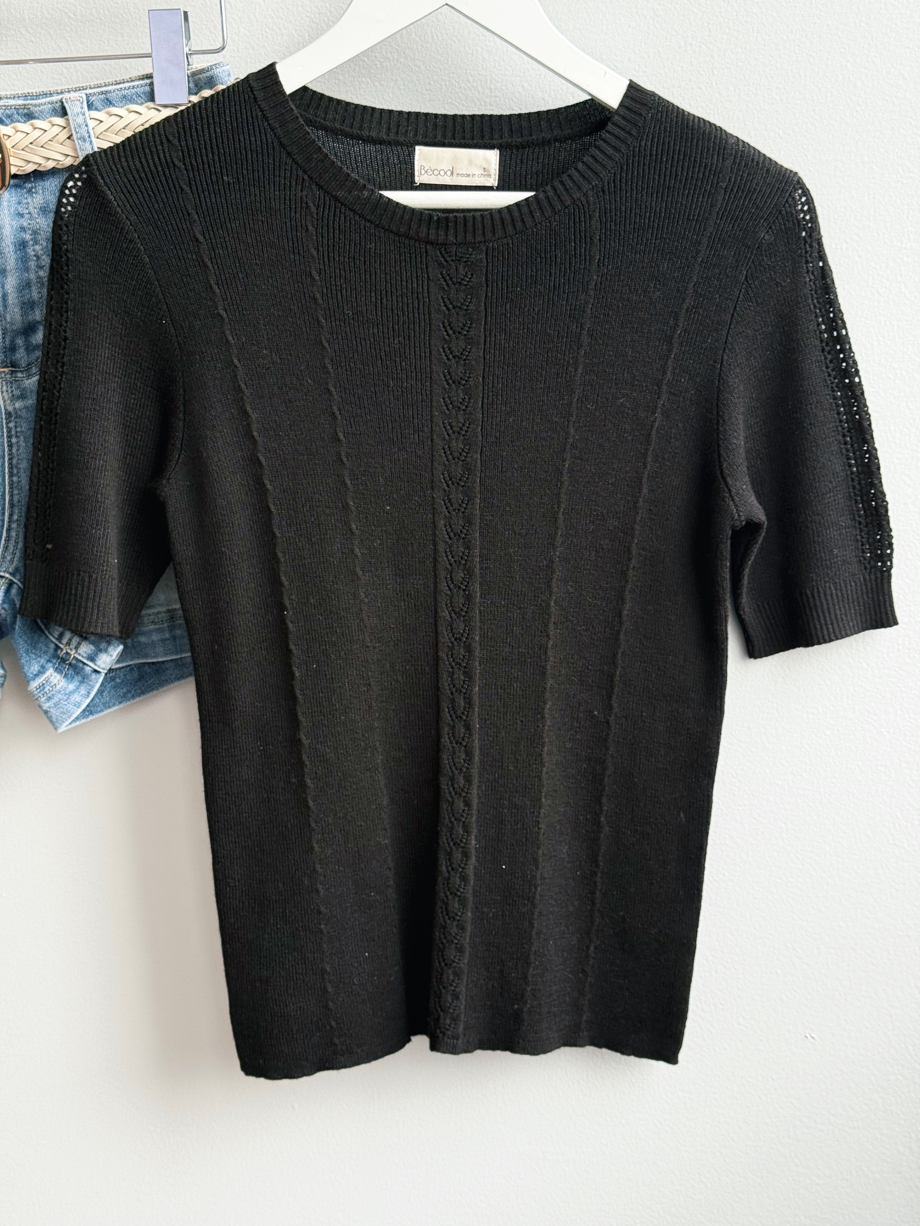 Jackie Sweater - BLACK - willows clothing SWEATER