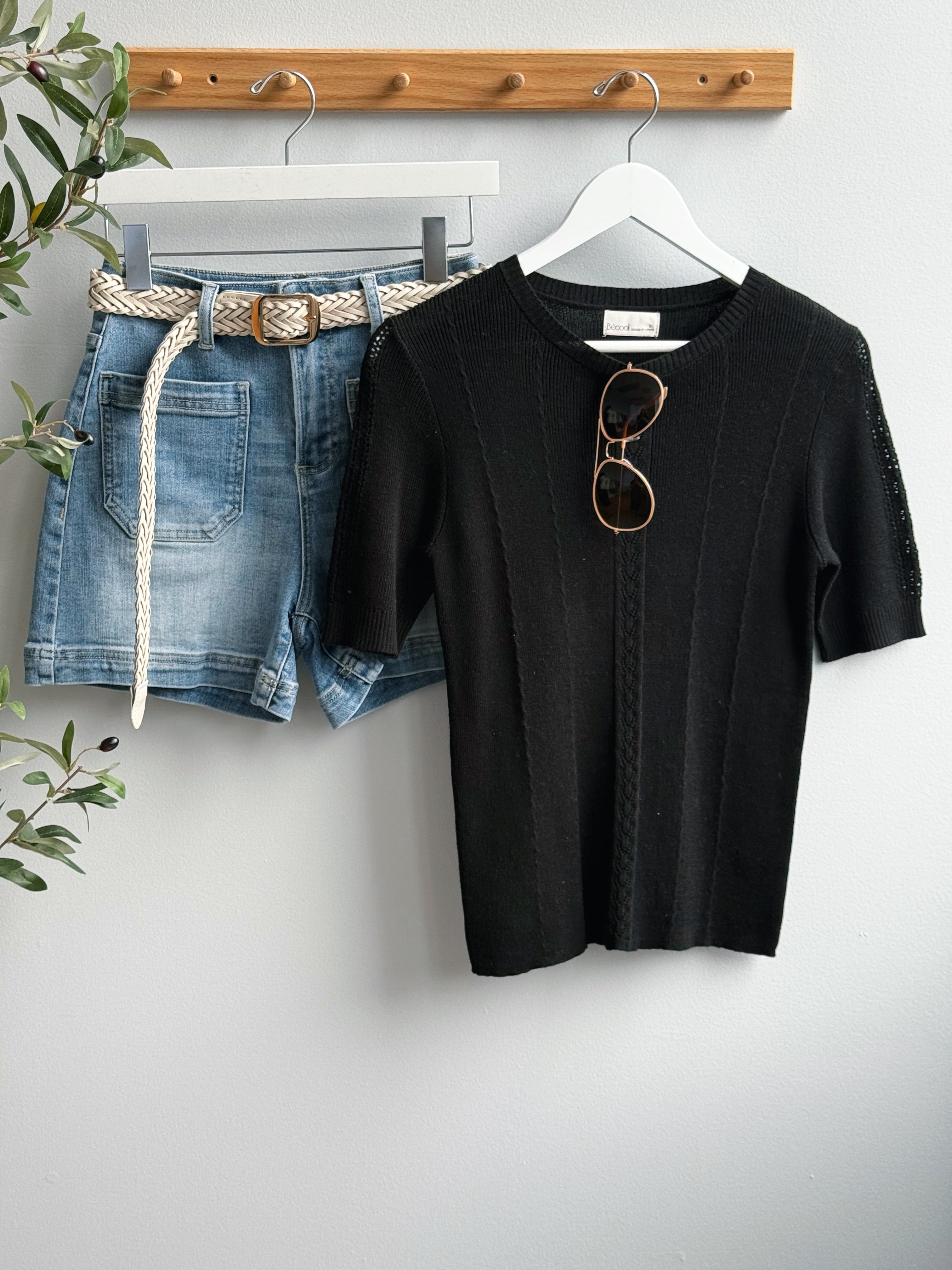 Jackie Sweater - BLACK - willows clothing SWEATER