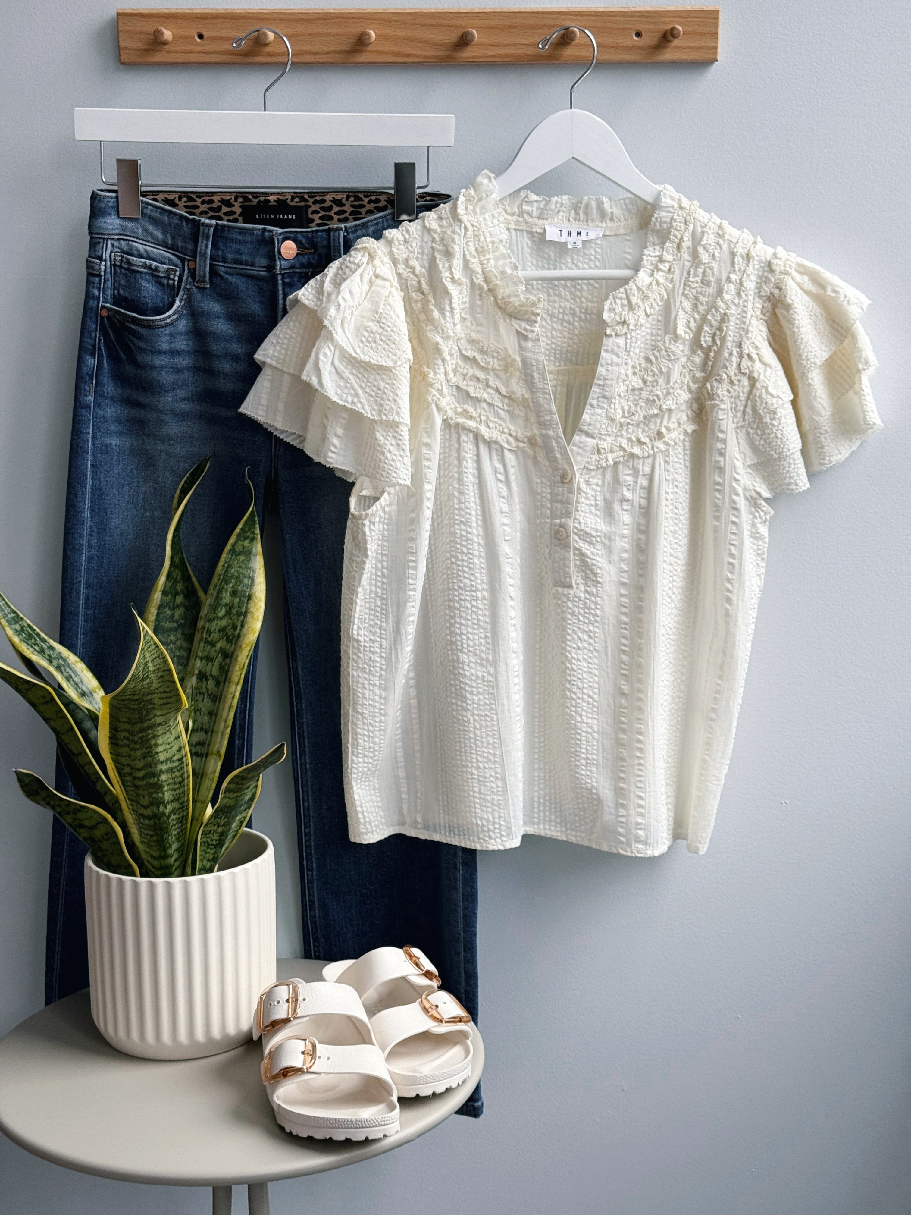 Jane Blouse - CREAM - willows clothing BLOUSE