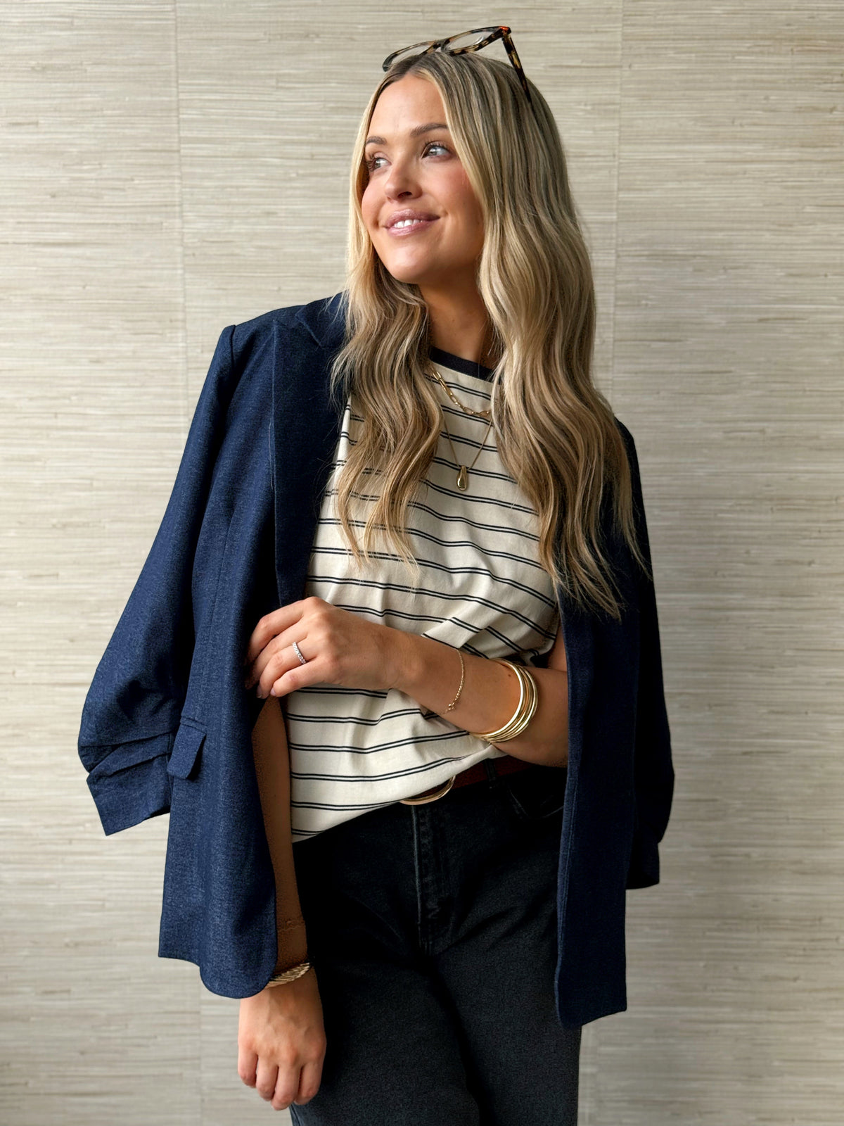 Janna's Boss Blazer - DENIM - willows clothing BLAZER