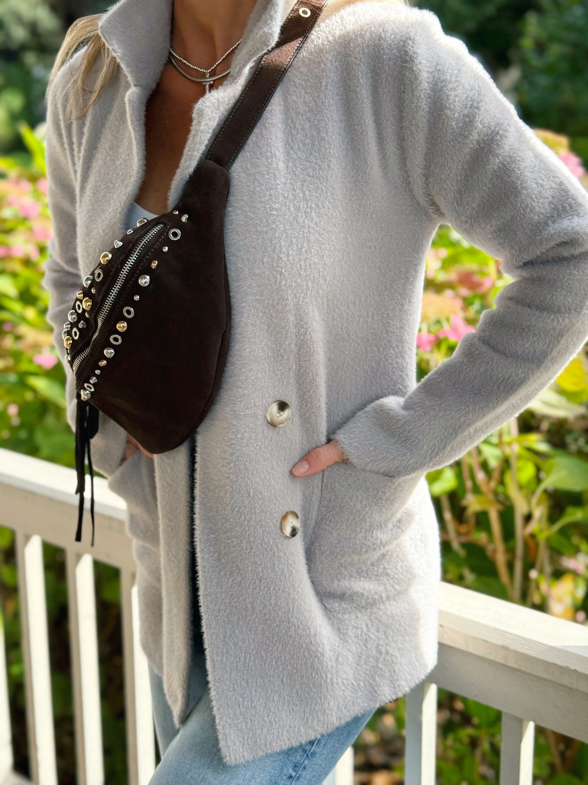 Jannie Cardigan - CLOUD - willows clothing Cardigan