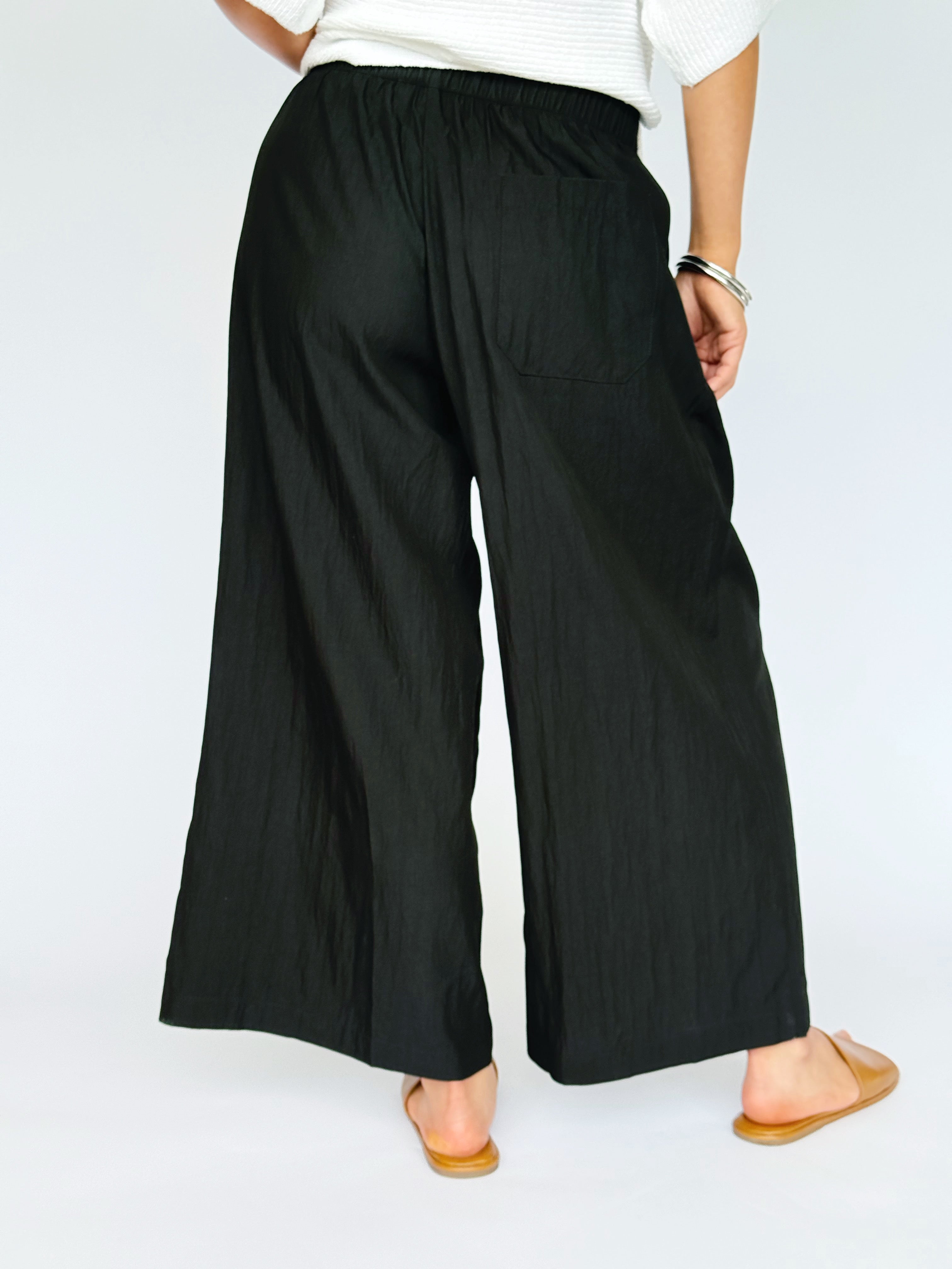 Jaren Pants - BLACK - willows clothing PANTS