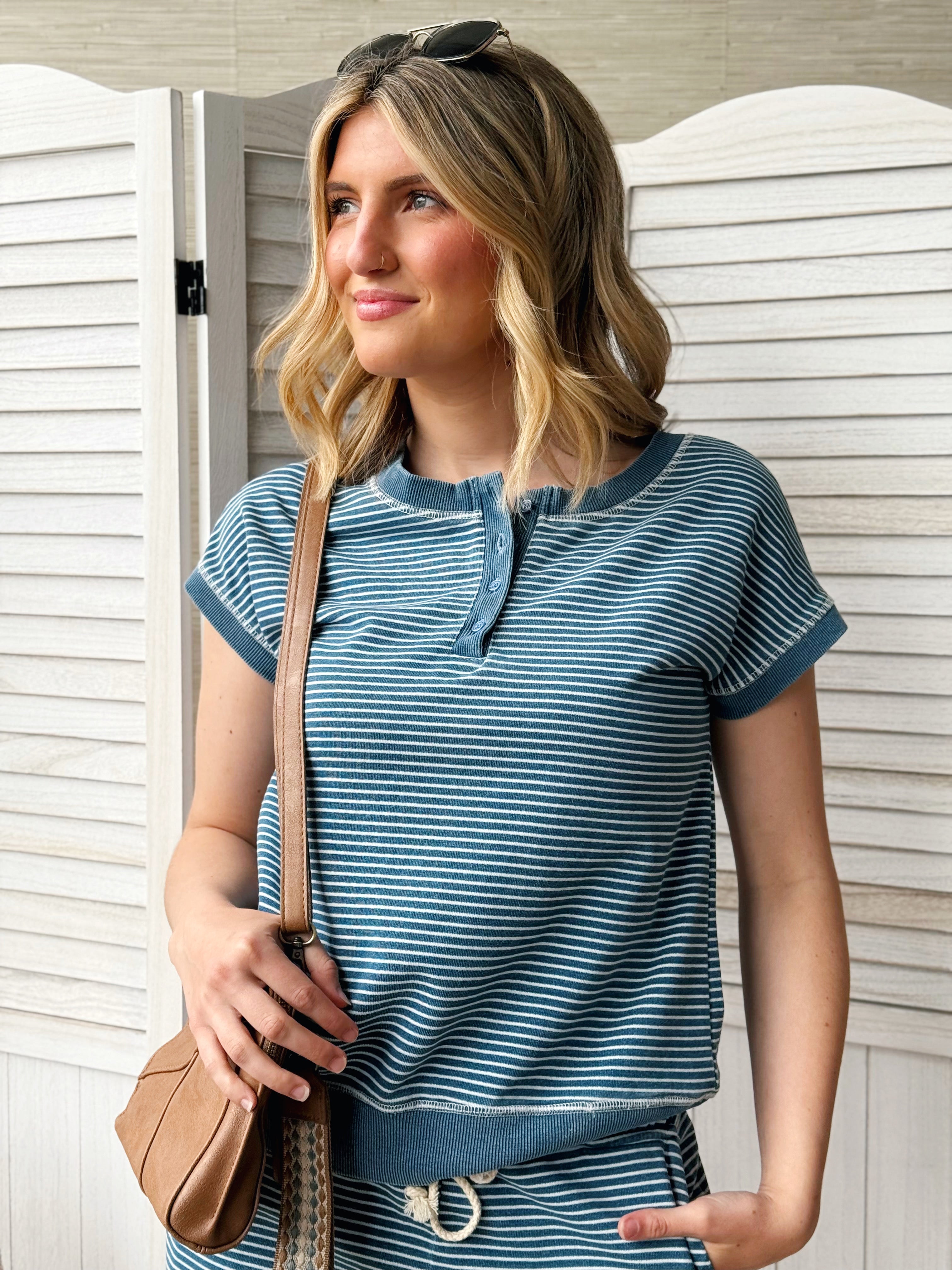 Joanna Tee - DENIM - willows clothing S/S SHIRT