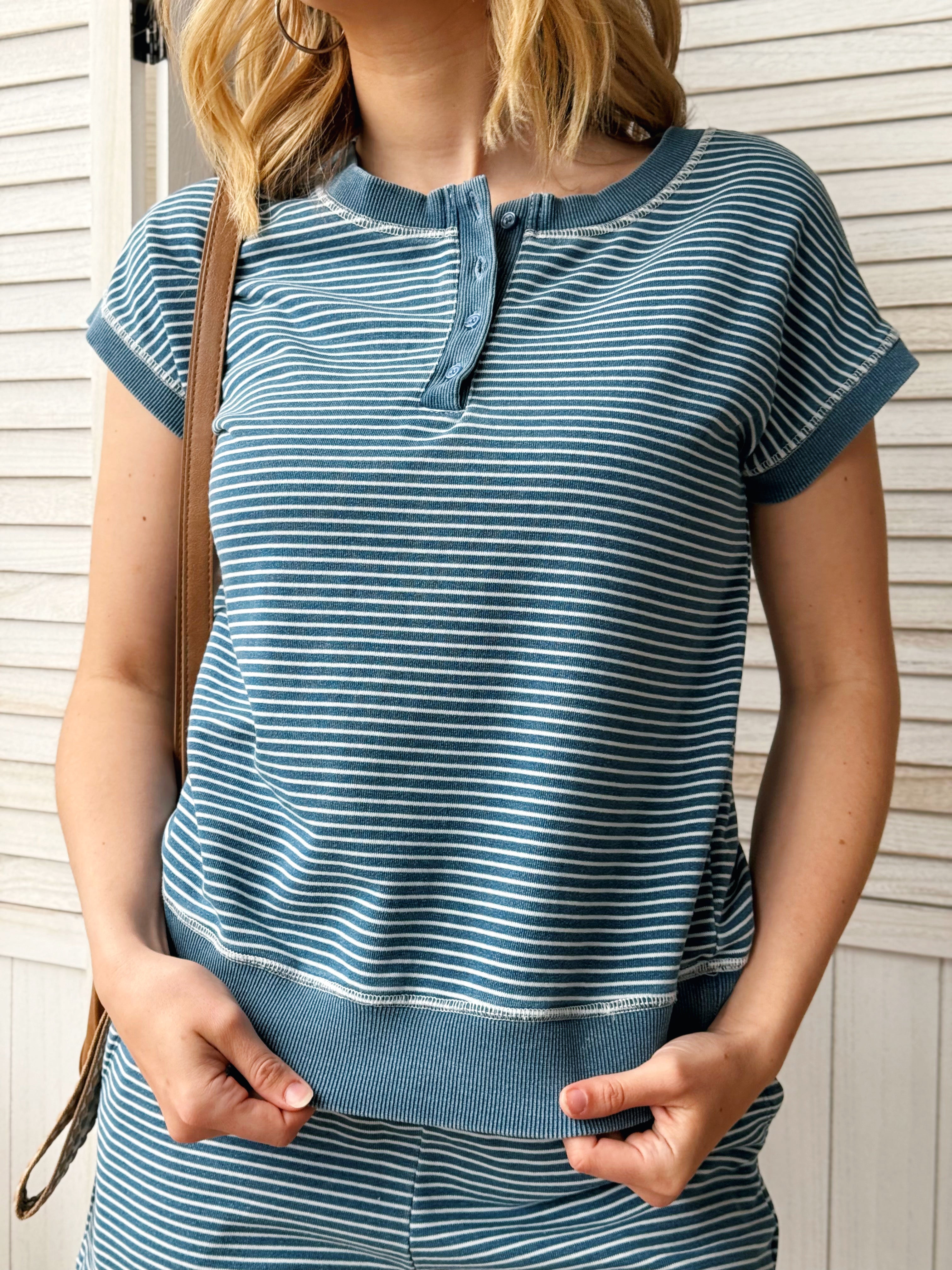 Joanna Tee - DENIM - willows clothing S/S SHIRT