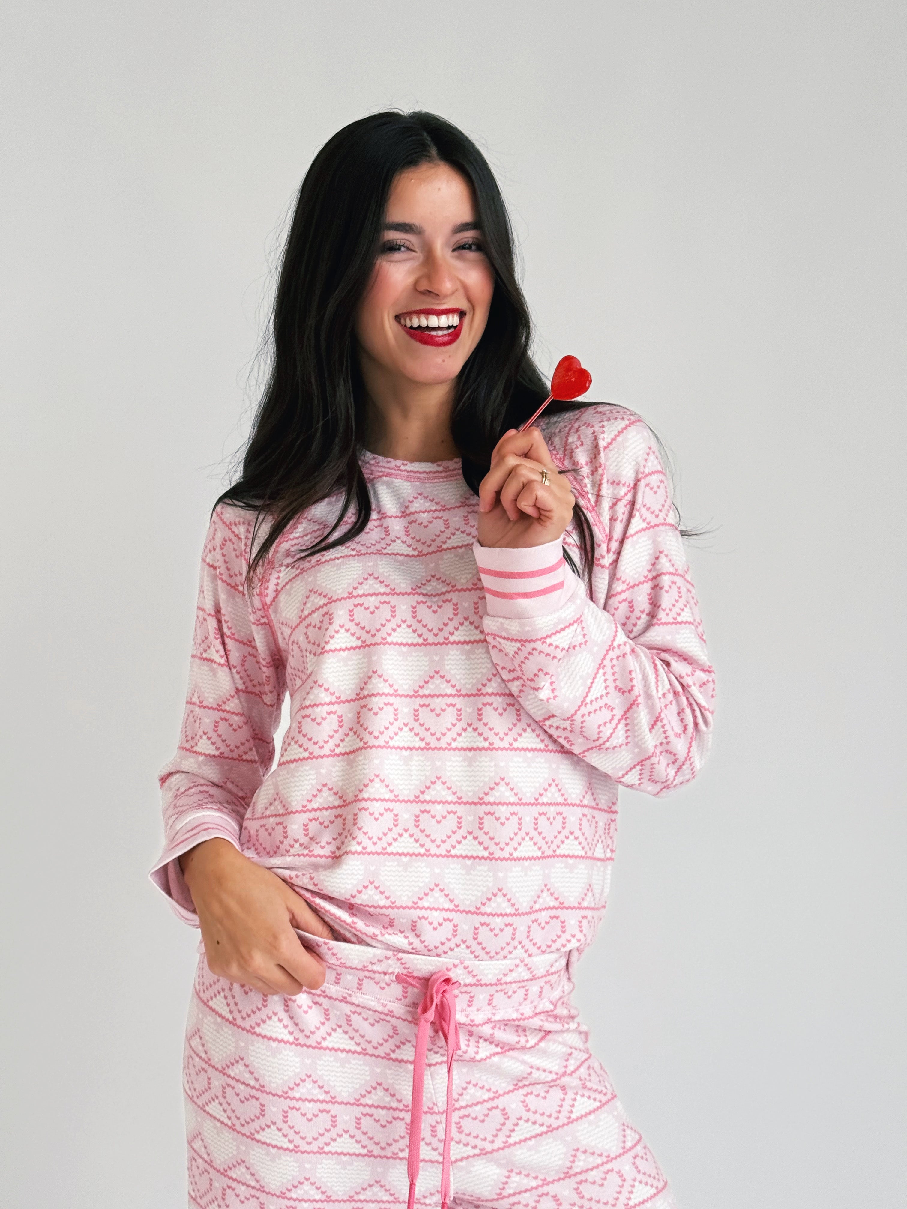 Just Peachy PJ Set - LIGHT PINK - willows clothing Pajamas