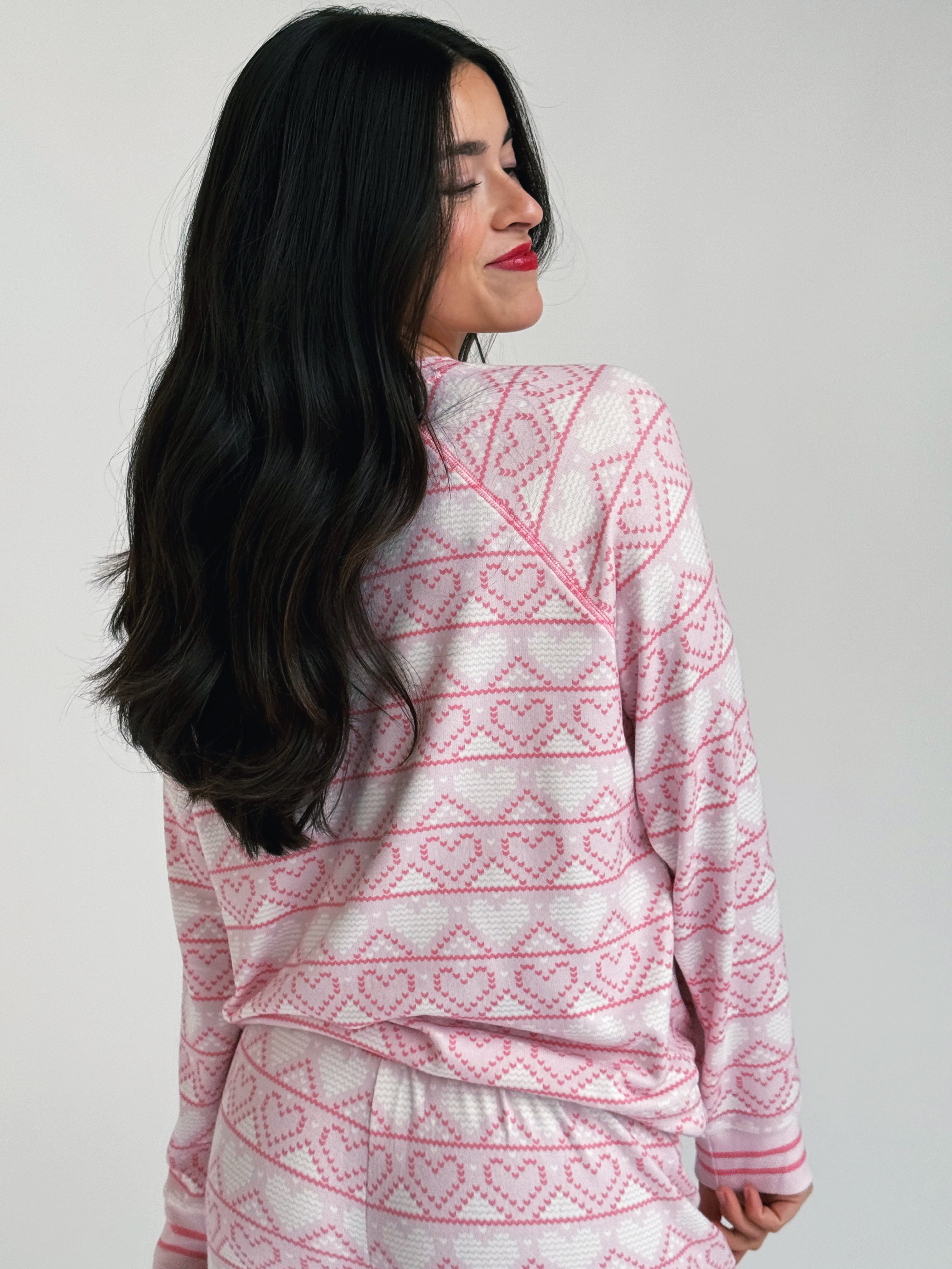 Just Peachy PJ Set - LIGHT PINK - willows clothing Pajamas