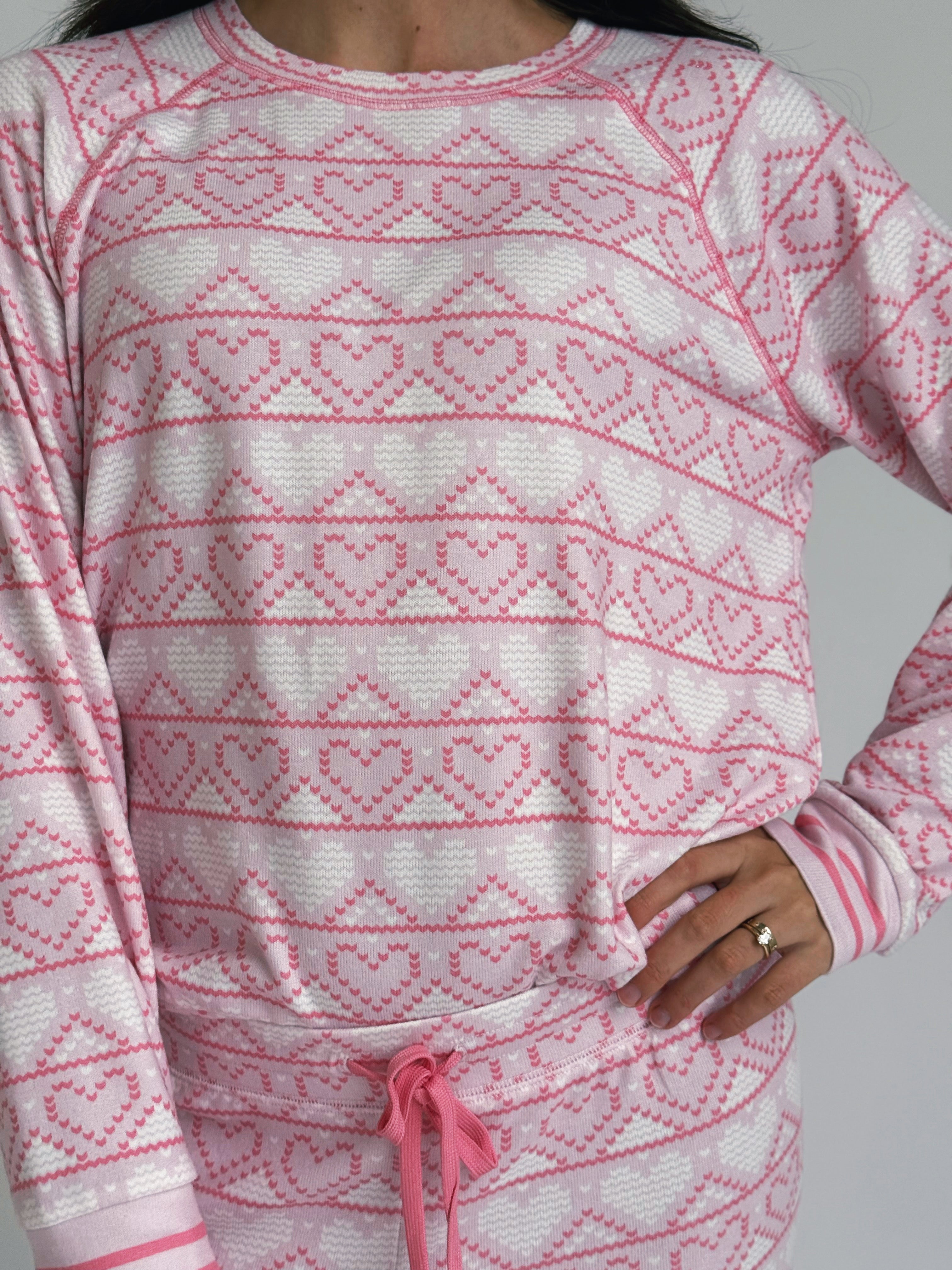 Just Peachy PJ Set - LIGHT PINK - willows clothing Pajamas