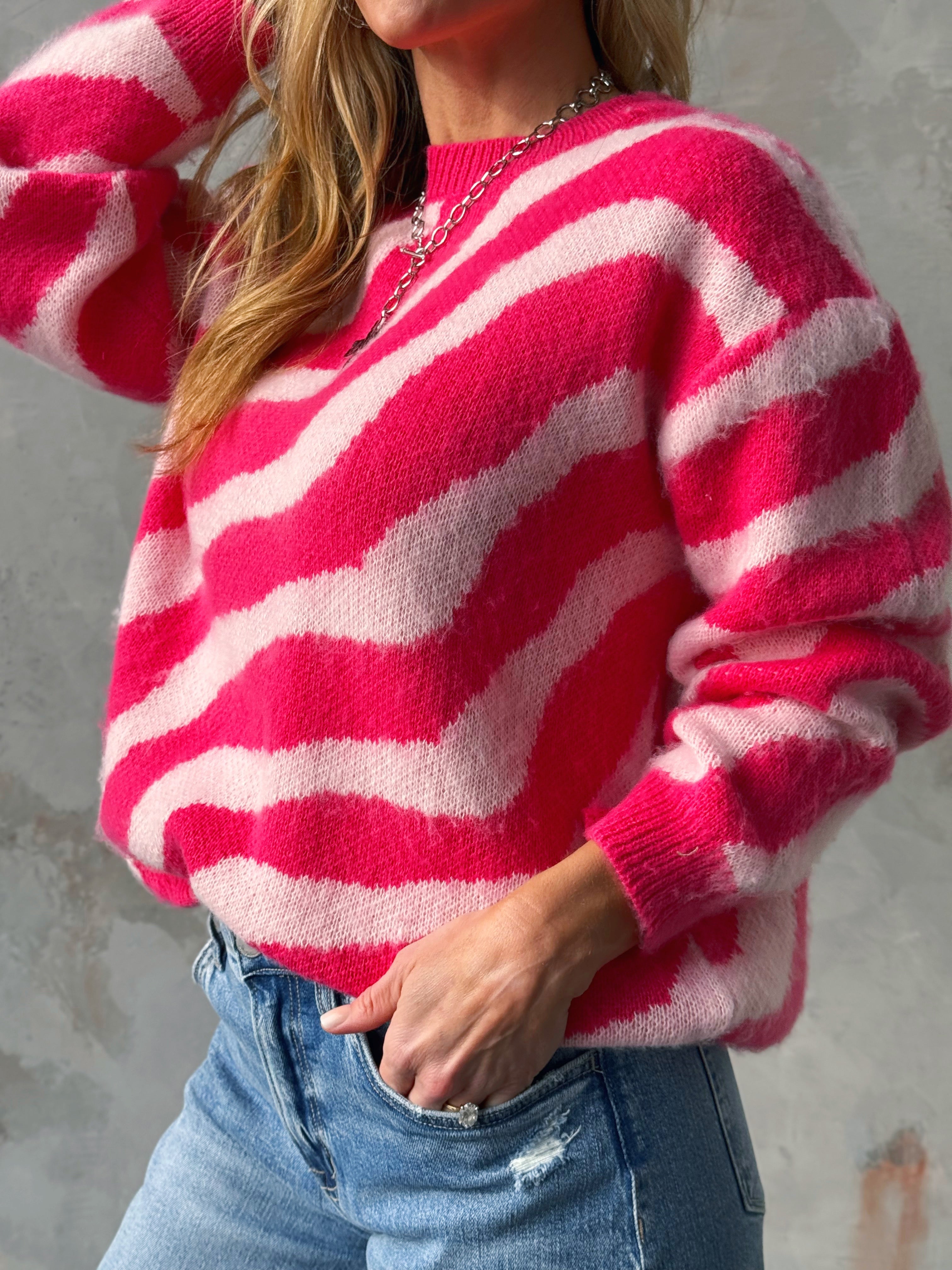 Justine Sweater - PINK - willows clothing SWEATER