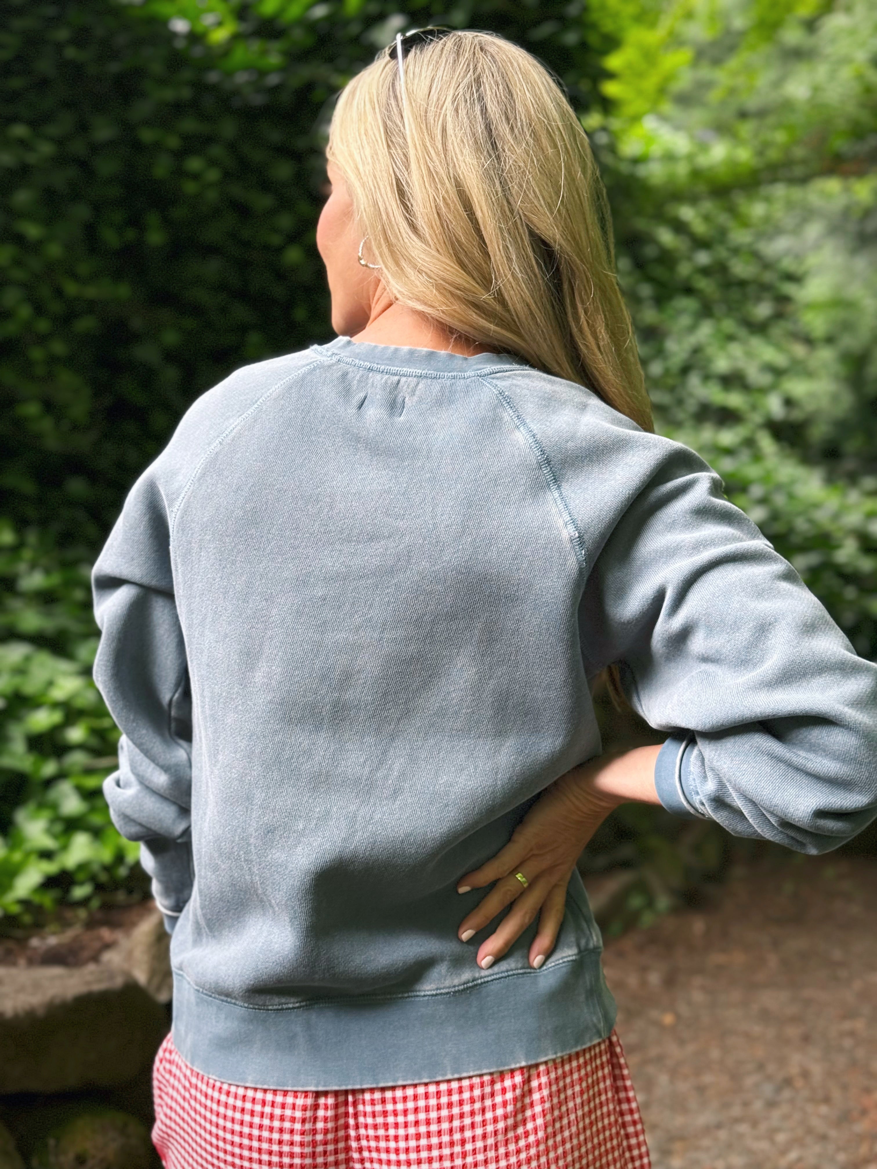 Lake Life Is the Best Life Sweatshirt - BLUE - willows clothing SWEATSHIRT