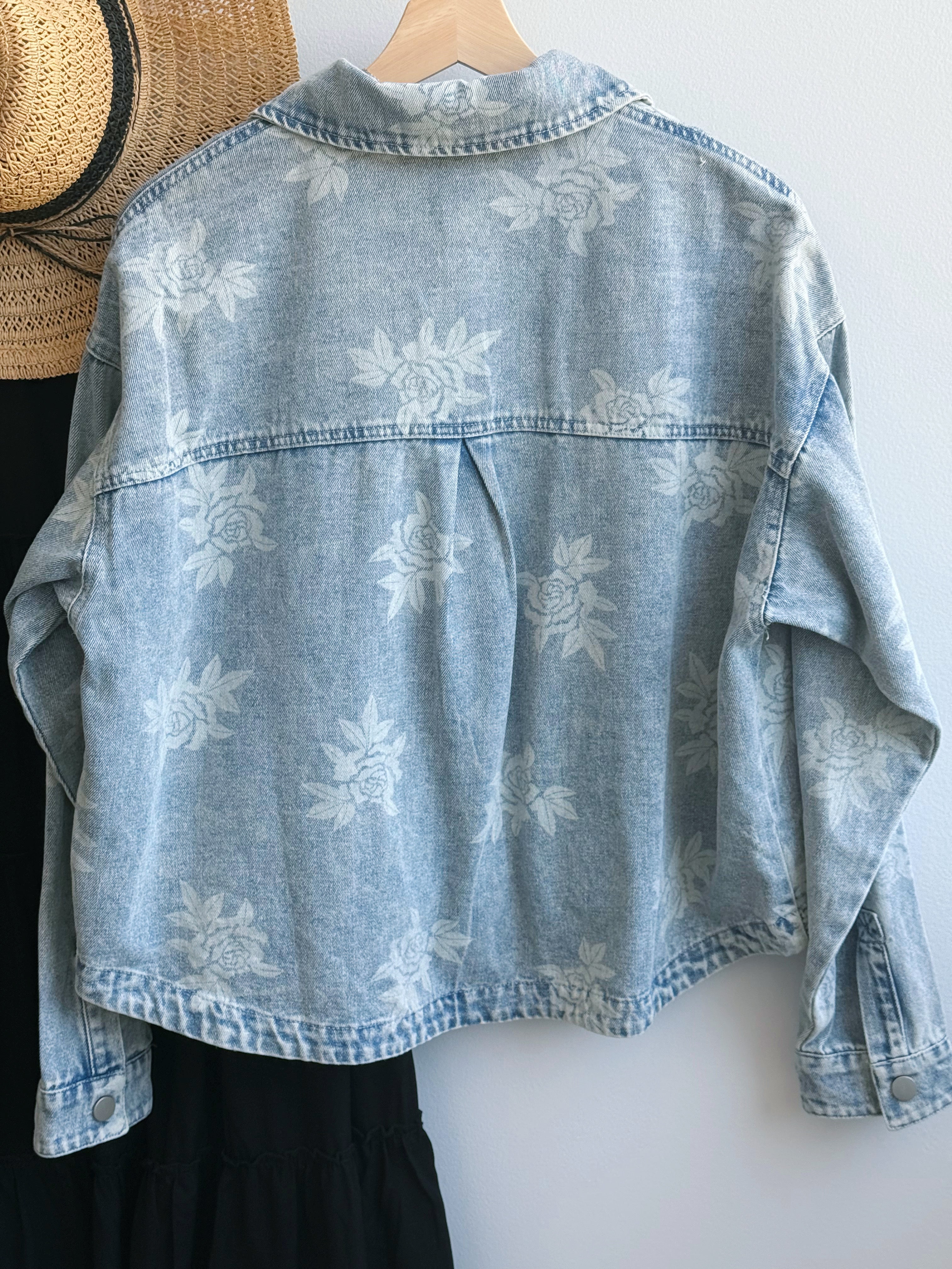 Lancey Denim Jacket - DENIM - willows clothing DENIM JACKET