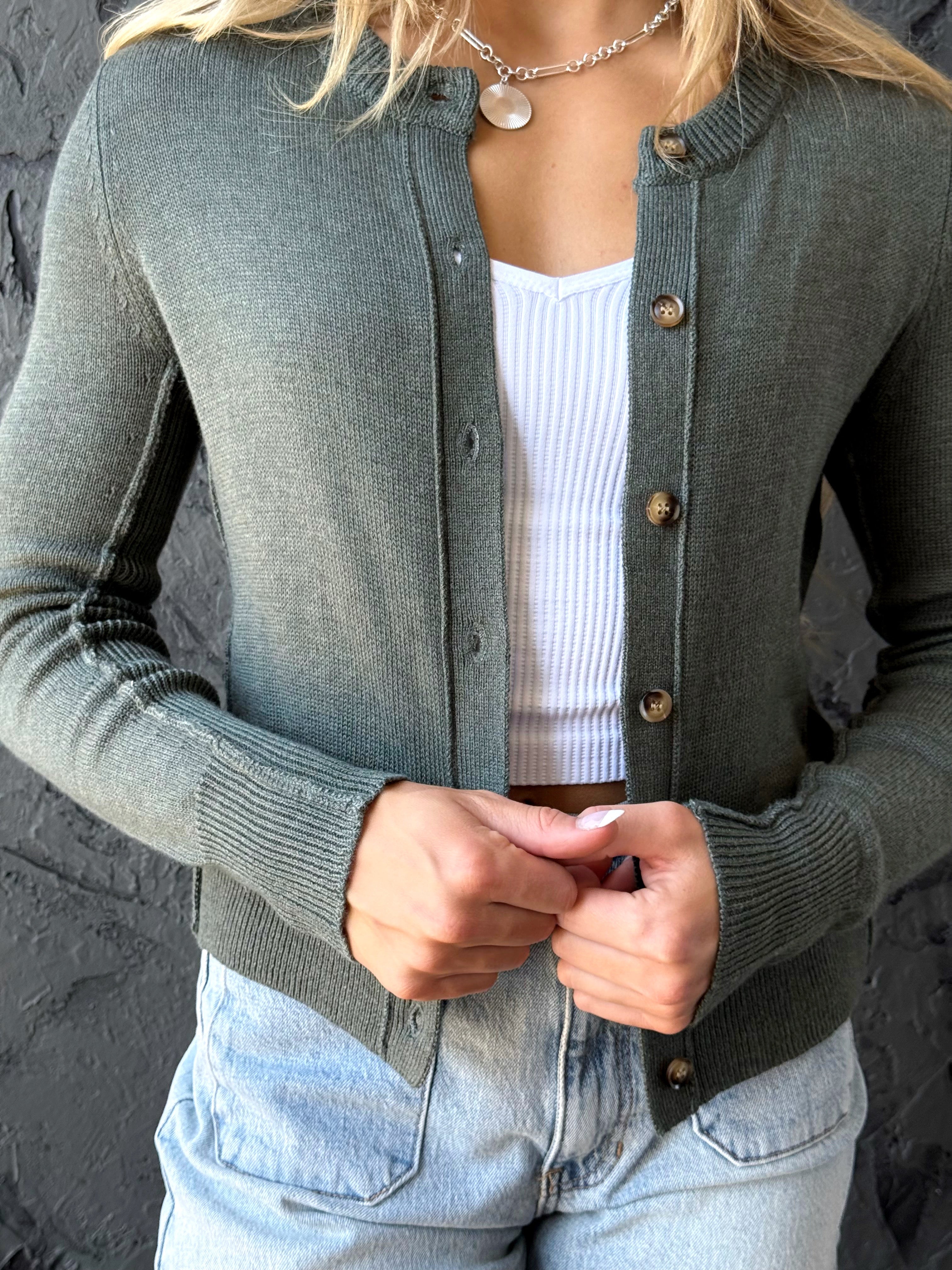 Leah Cardigan - SPRUCE - willows clothing Cardigan