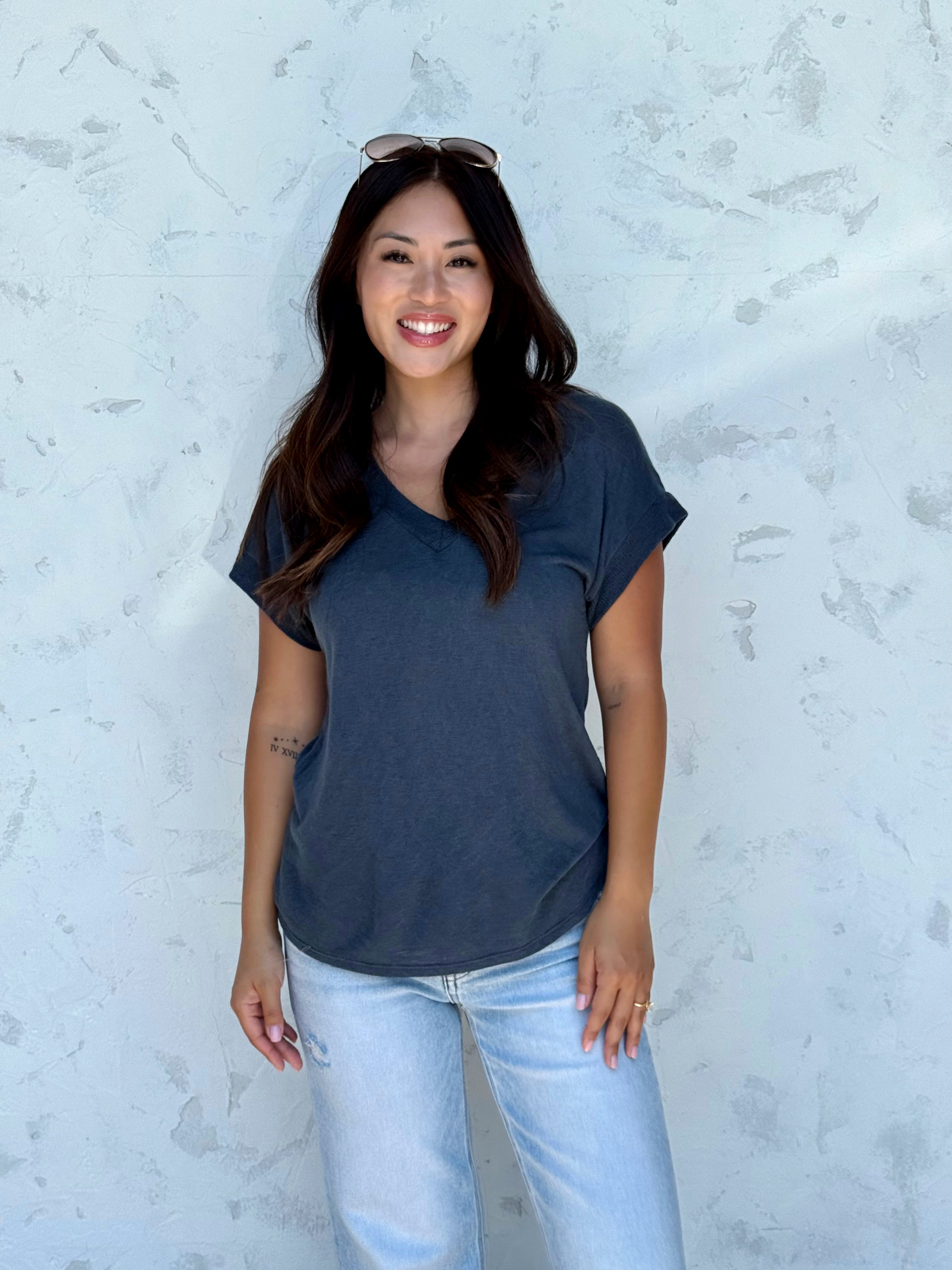 Lennox Tee - MIDNIGHT NAVY - willows clothing S/S SHIRT