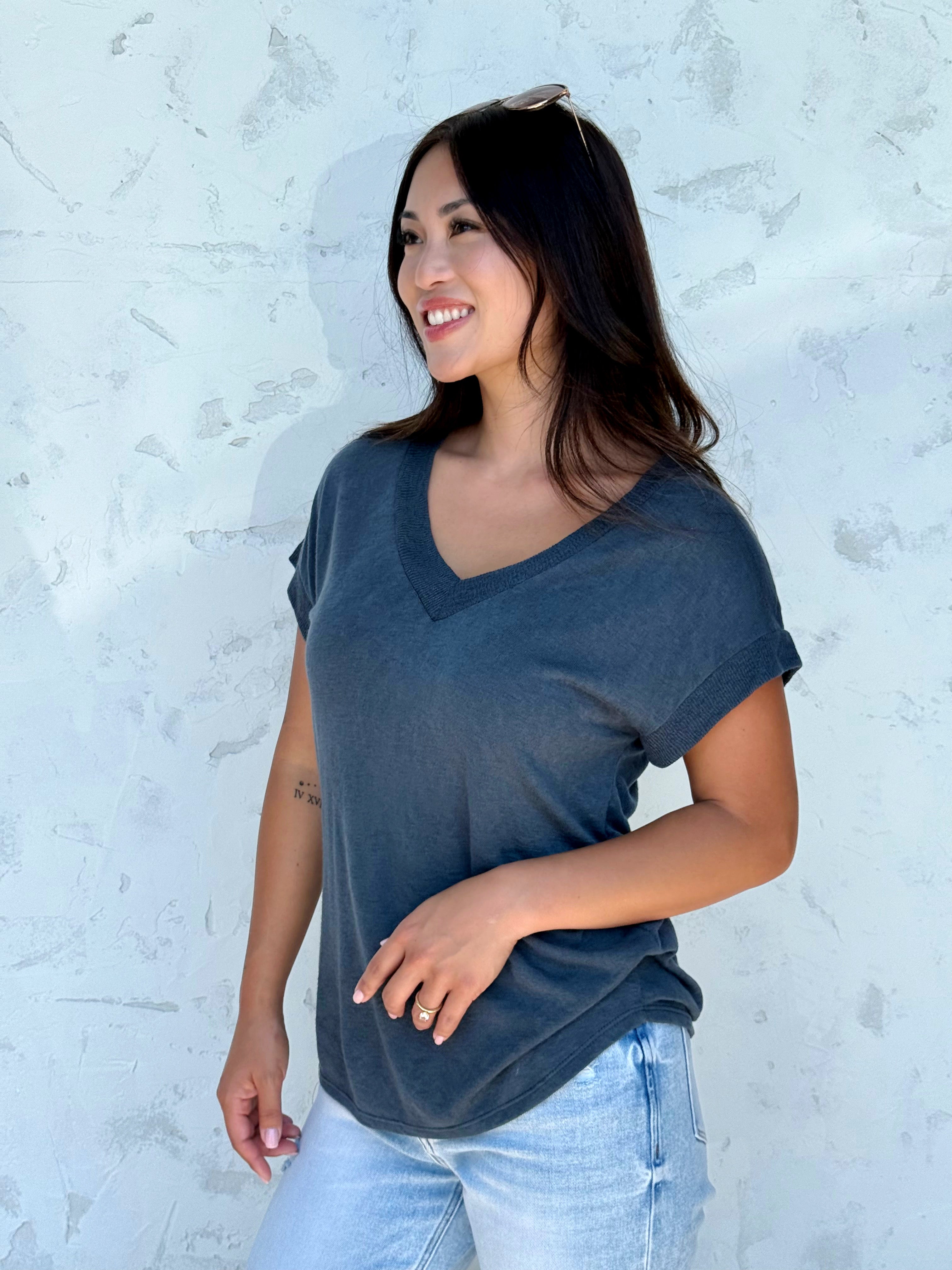 Lennox Tee - MIDNIGHT NAVY - willows clothing S/S SHIRT