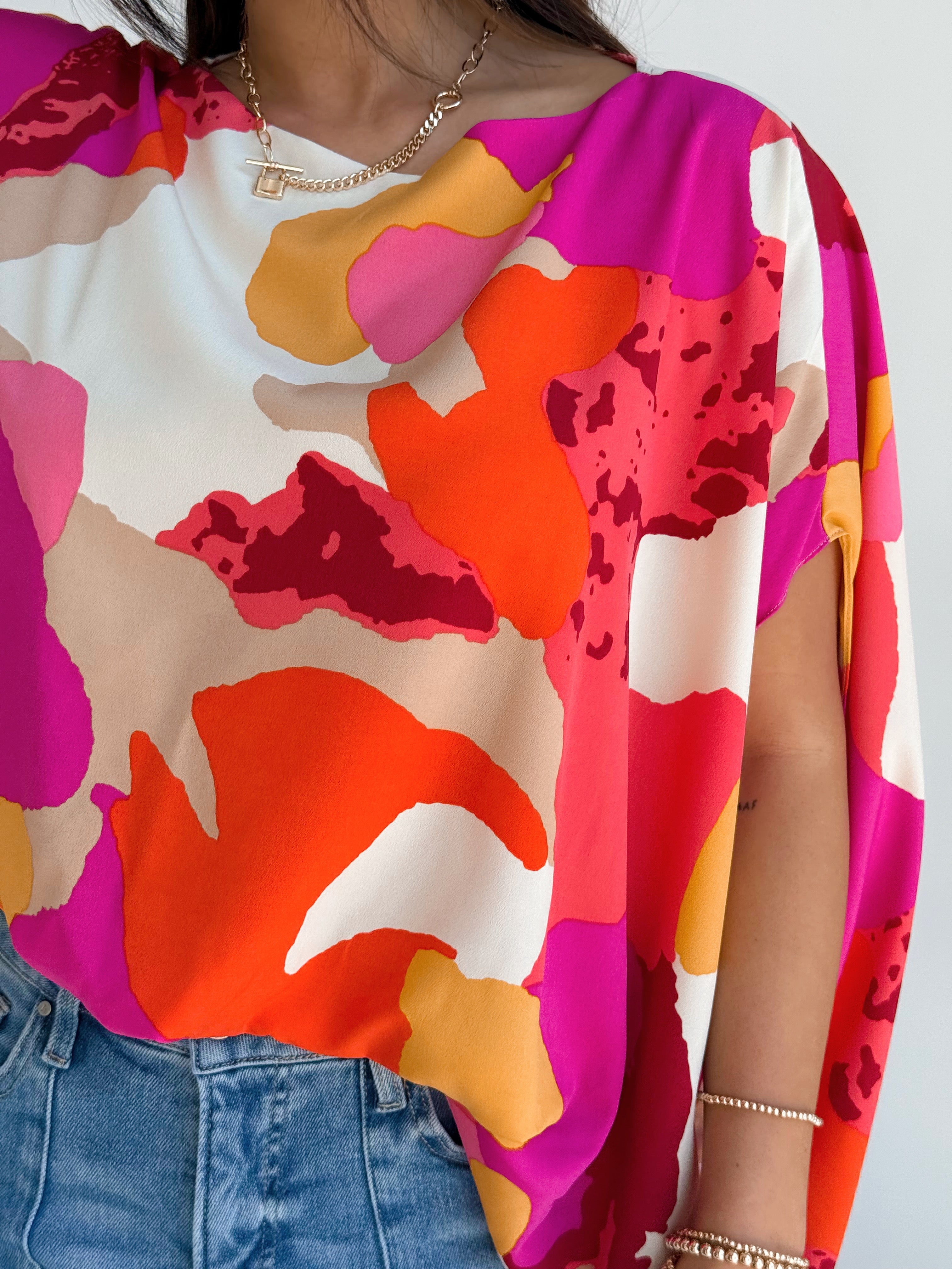 Leona Blouse - PINK - willows clothing BLOUSE