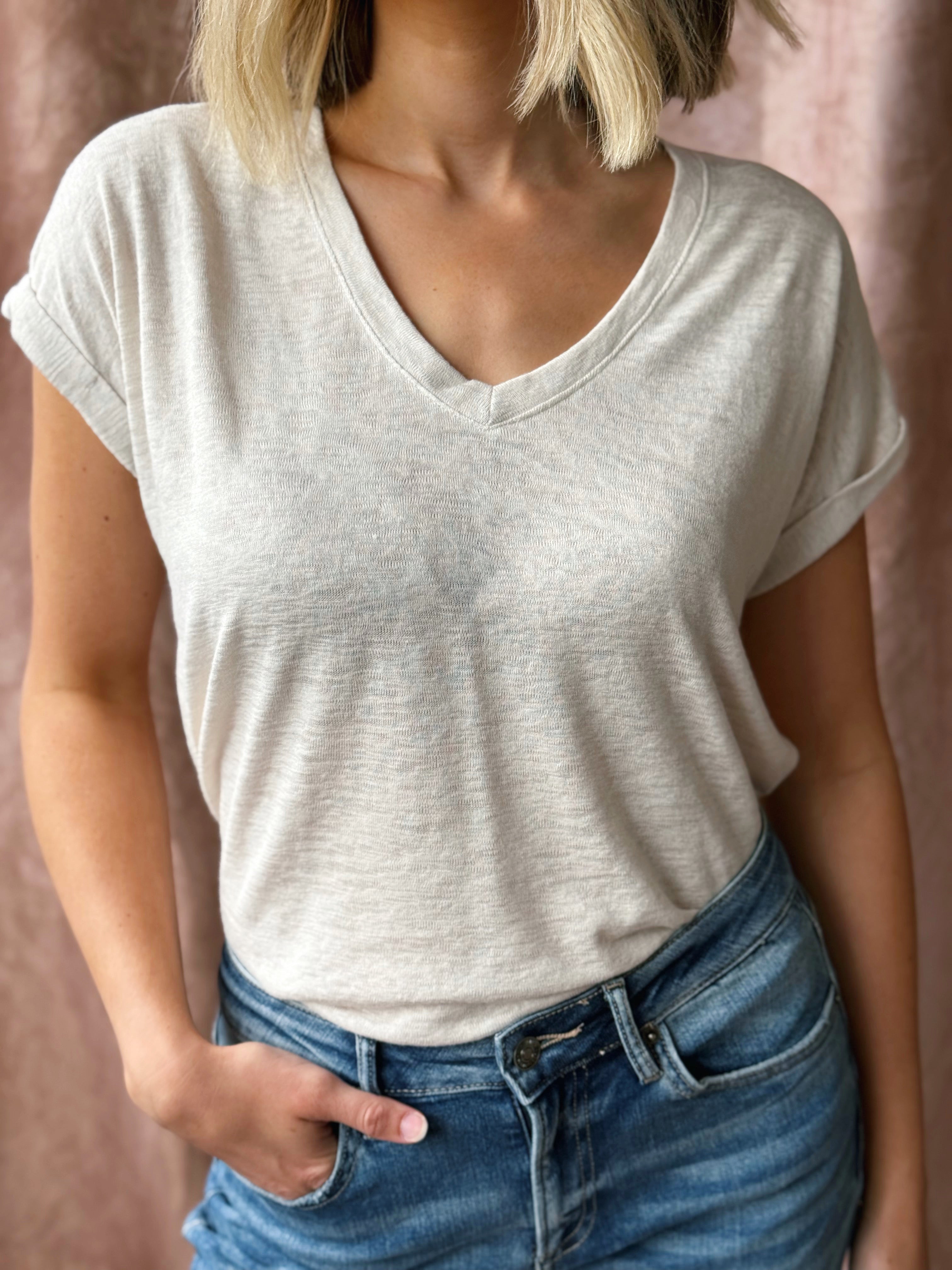 Lillie Tee - NATURAL - willows clothing S/S SHIRT