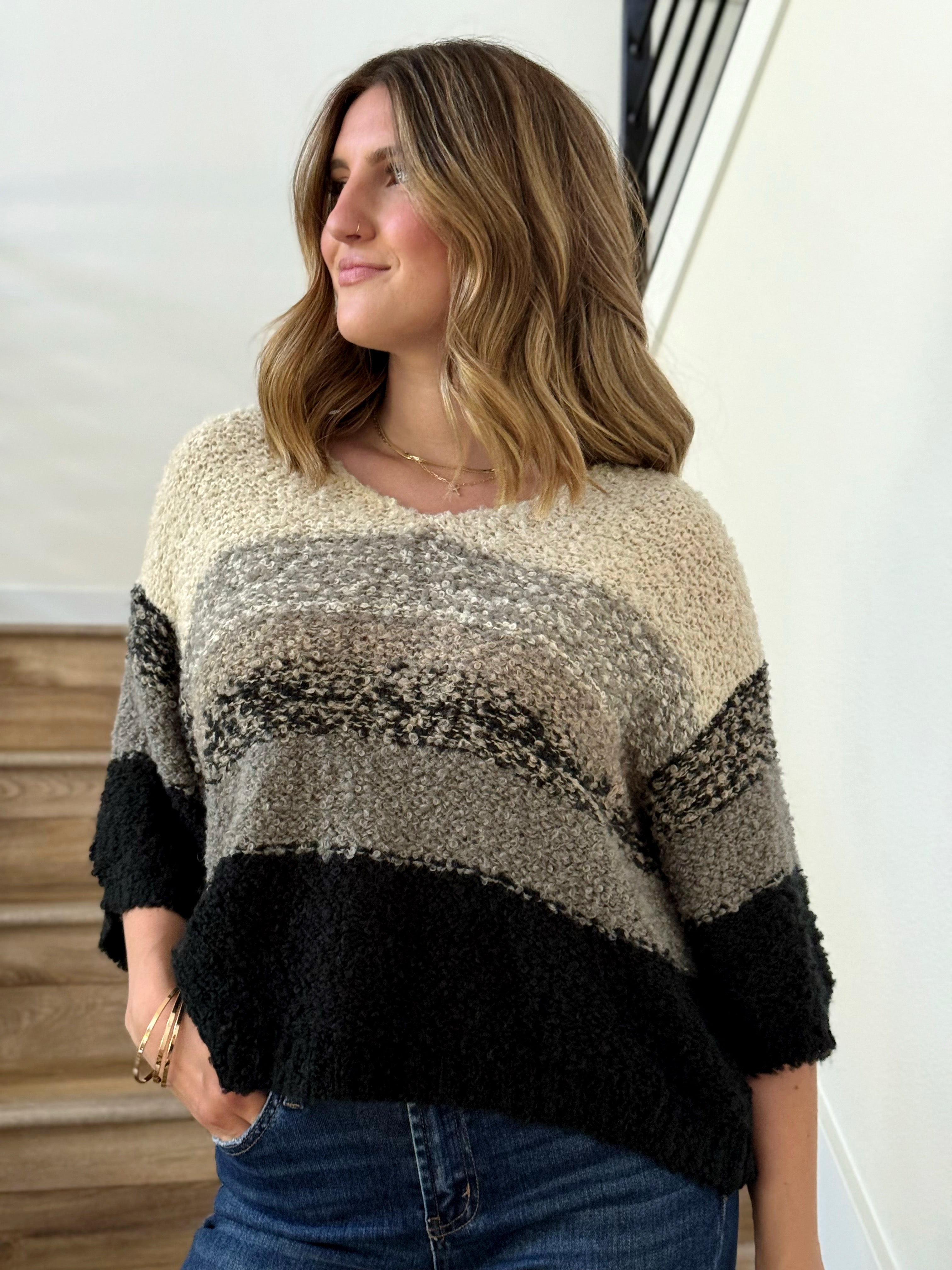 Linnea Sweater - GREY - willows clothing SWEATER