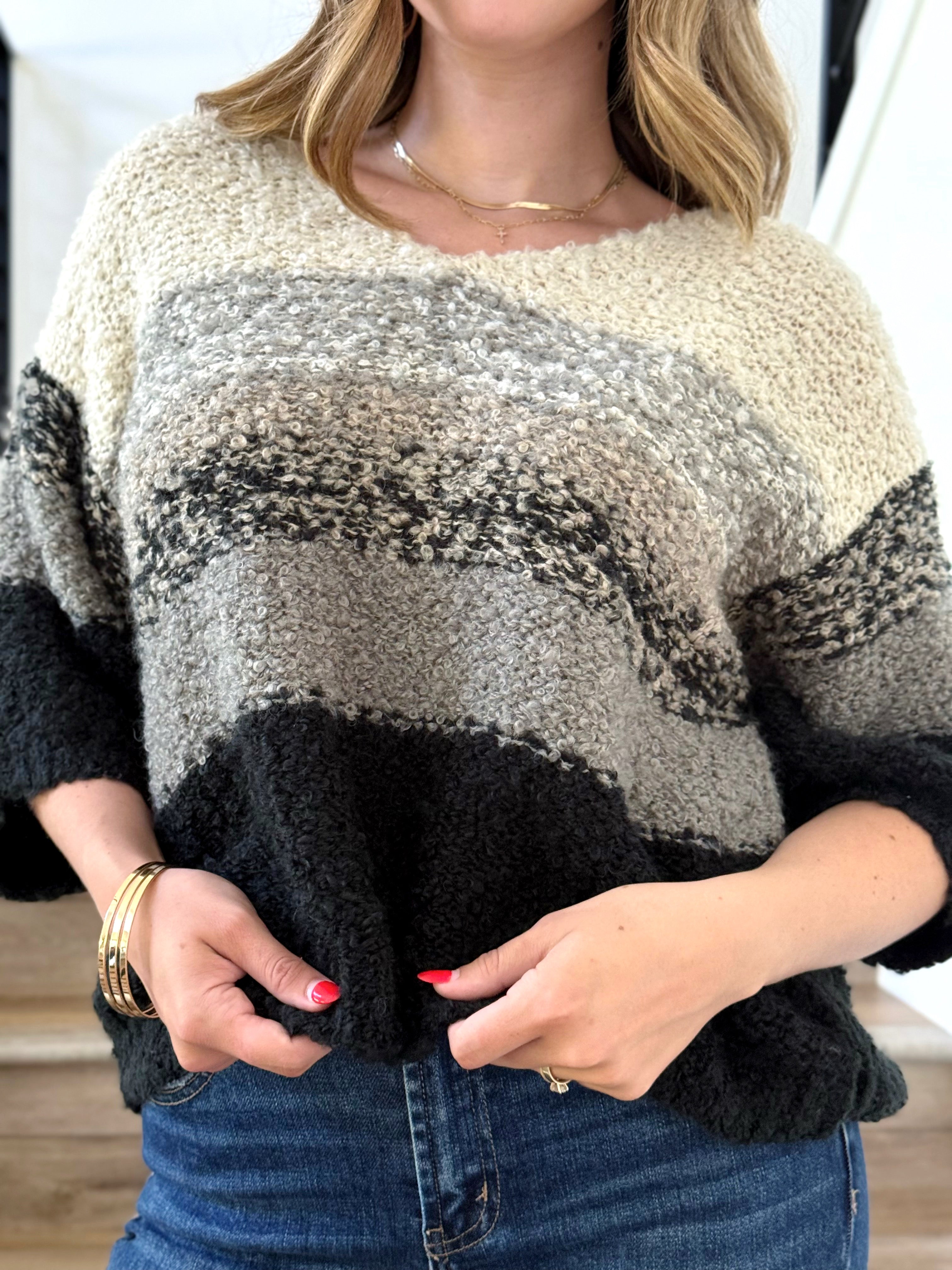 Linnea Sweater - GREY - willows clothing SWEATER