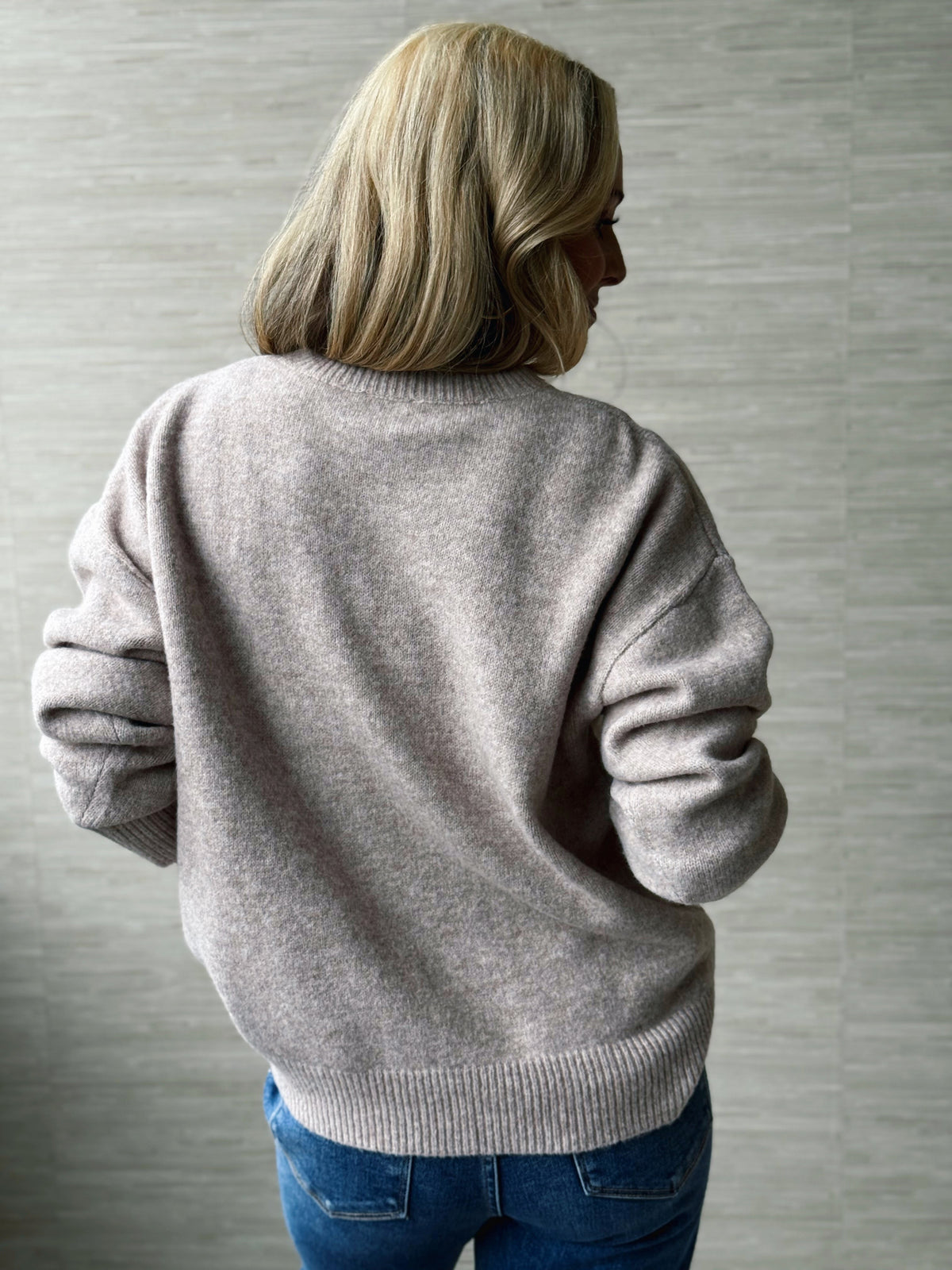 Little Bear Sweater - TAUPE - willows clothing SWEATER