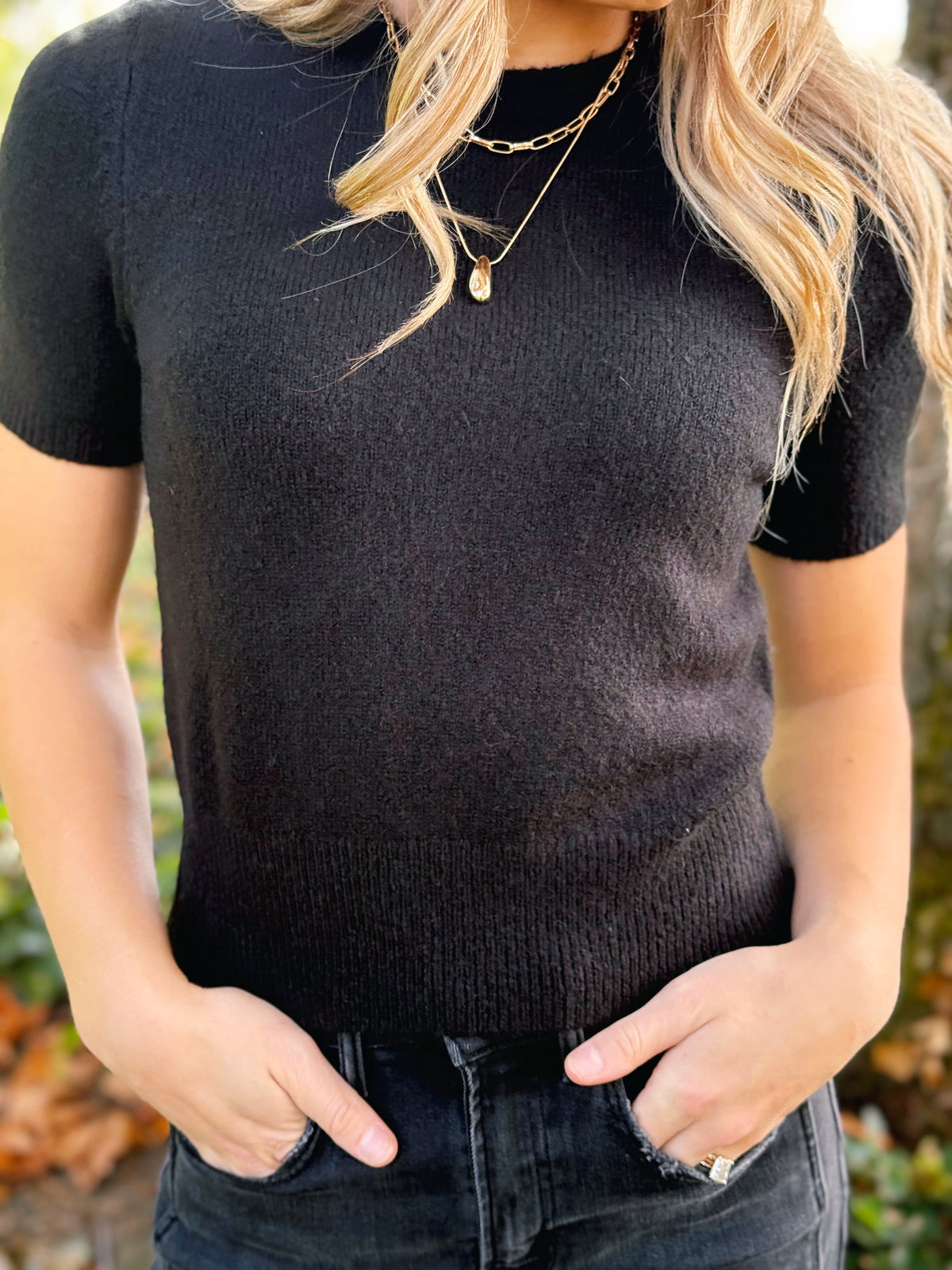 Local & Lovely Sweater - BLACK - willows clothing SWEATER