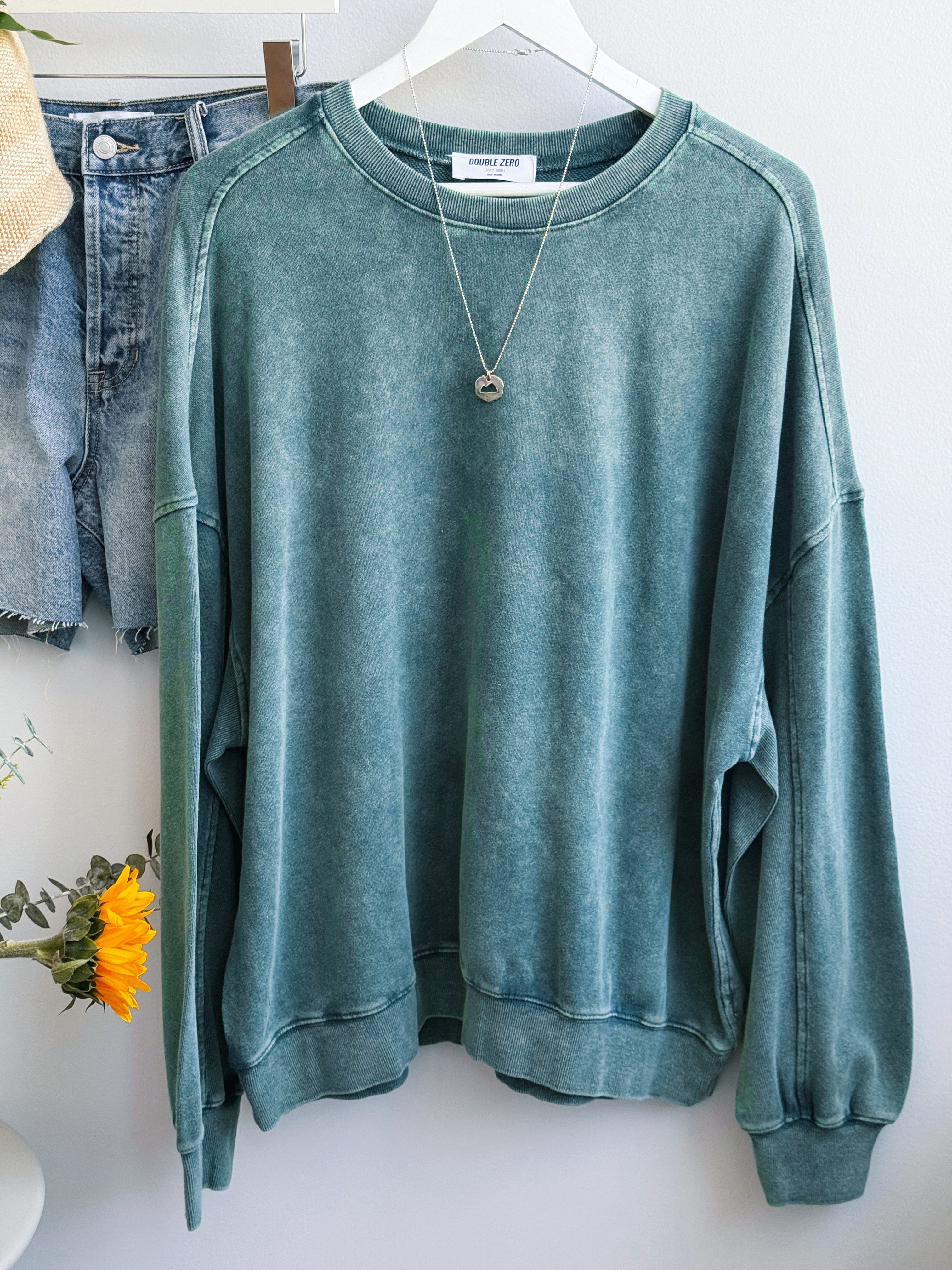 Lola Sweatshirt - DARK TEAL - willows clothing SWEATSHIRT