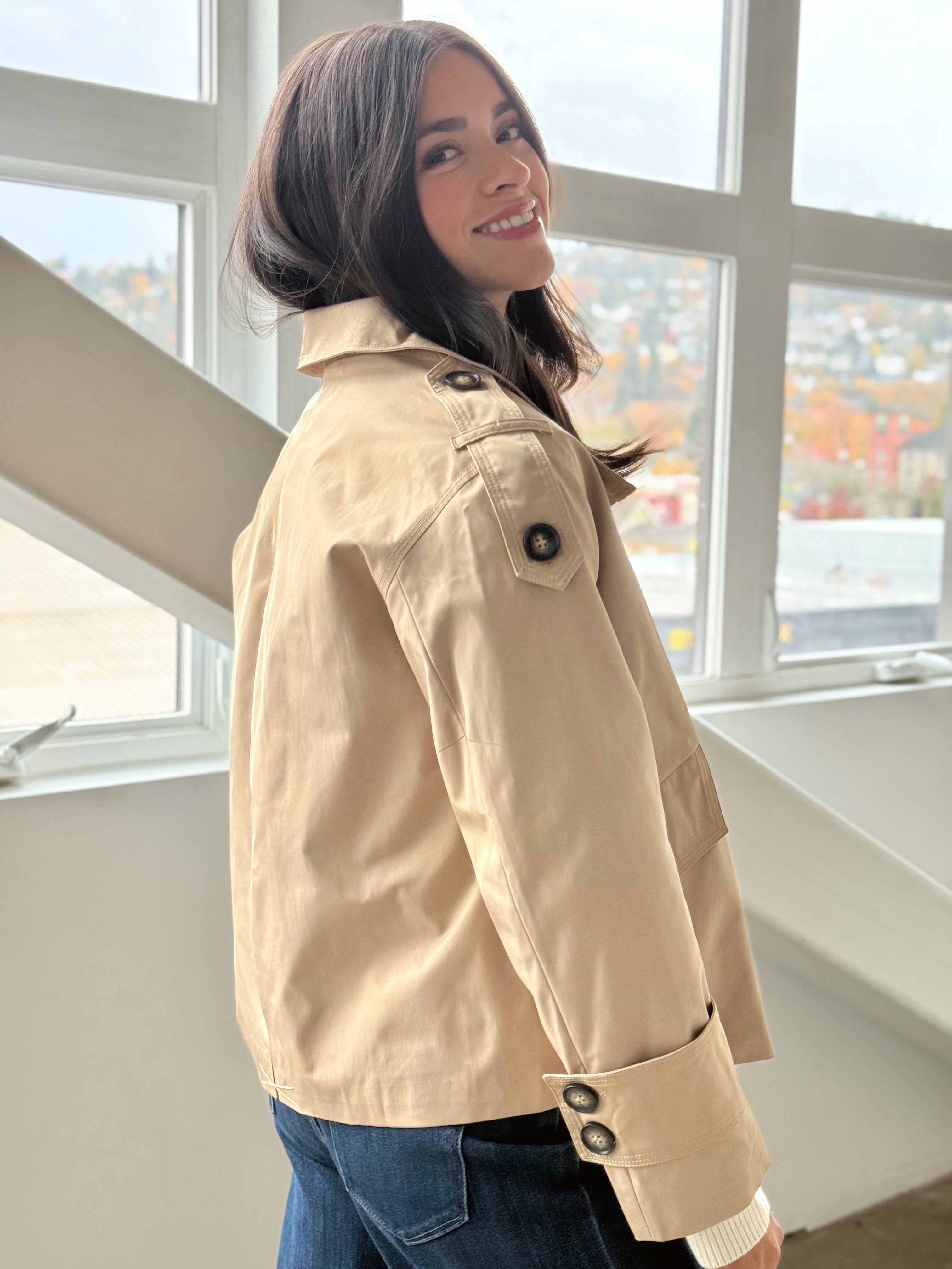 London Coat - BEIGE - willows clothing JACKET