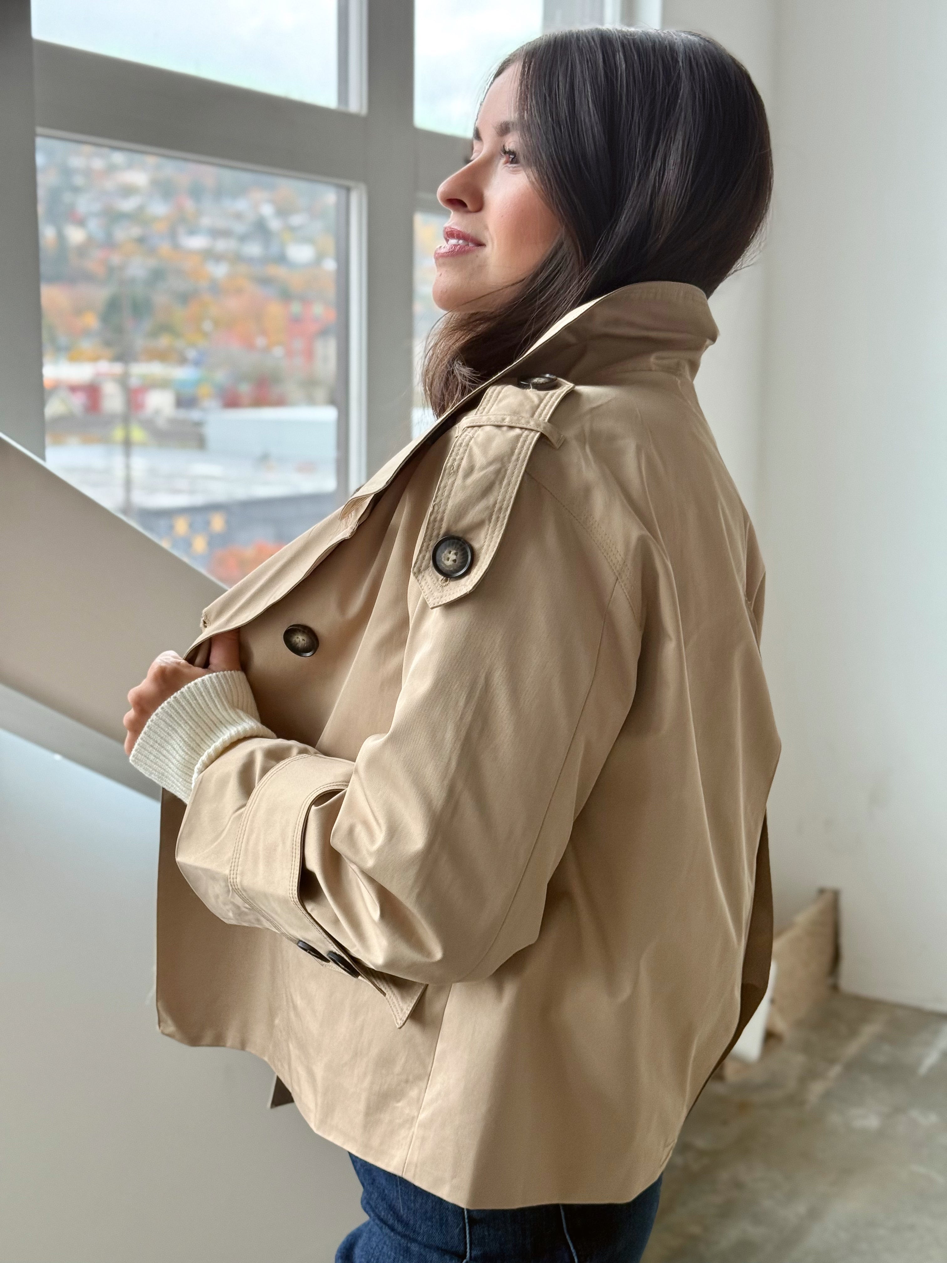 London Coat - BEIGE - willows clothing JACKET