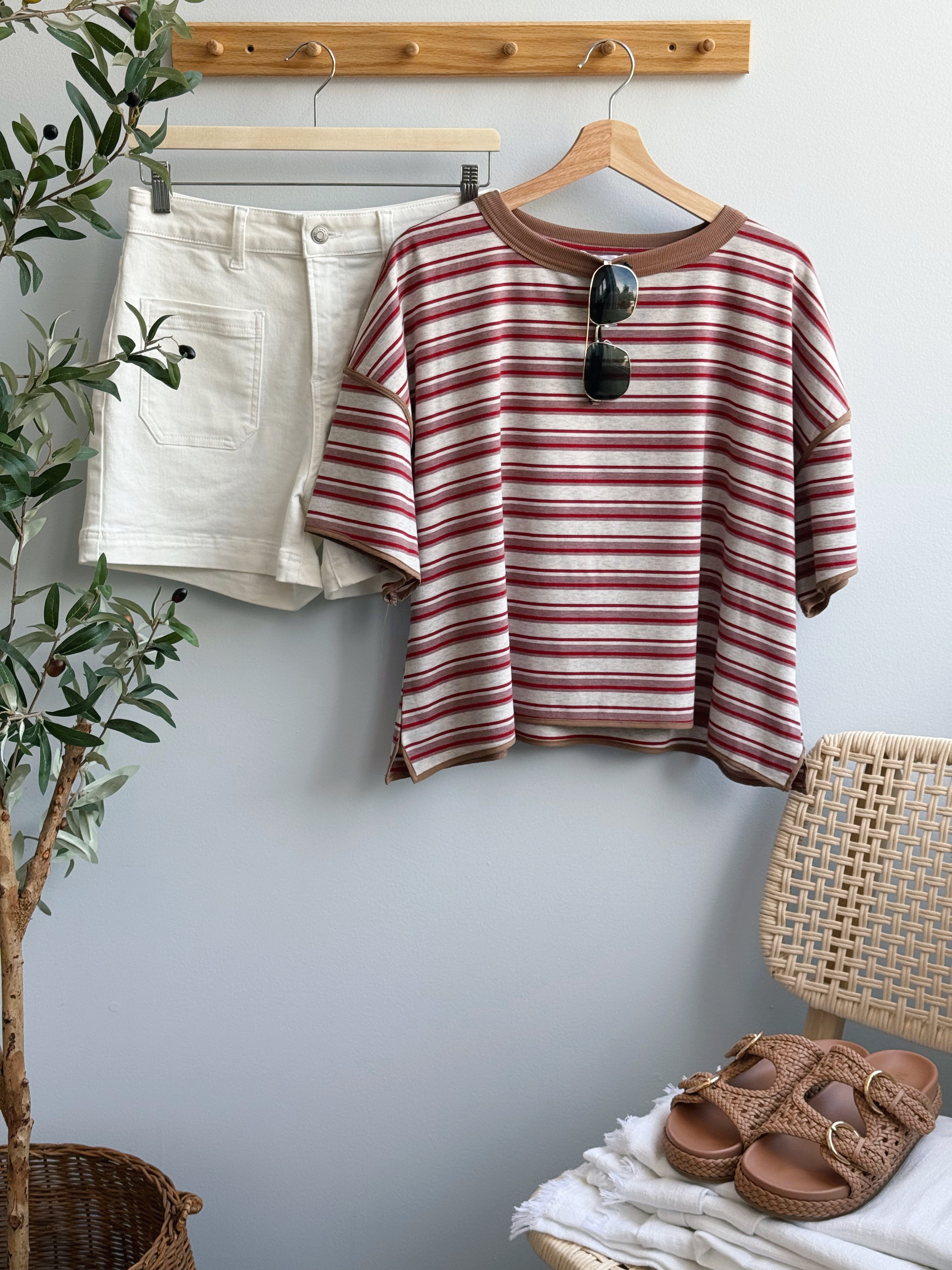 Lora Tee - MUTED ROSE - willows clothing S/S SHIRT