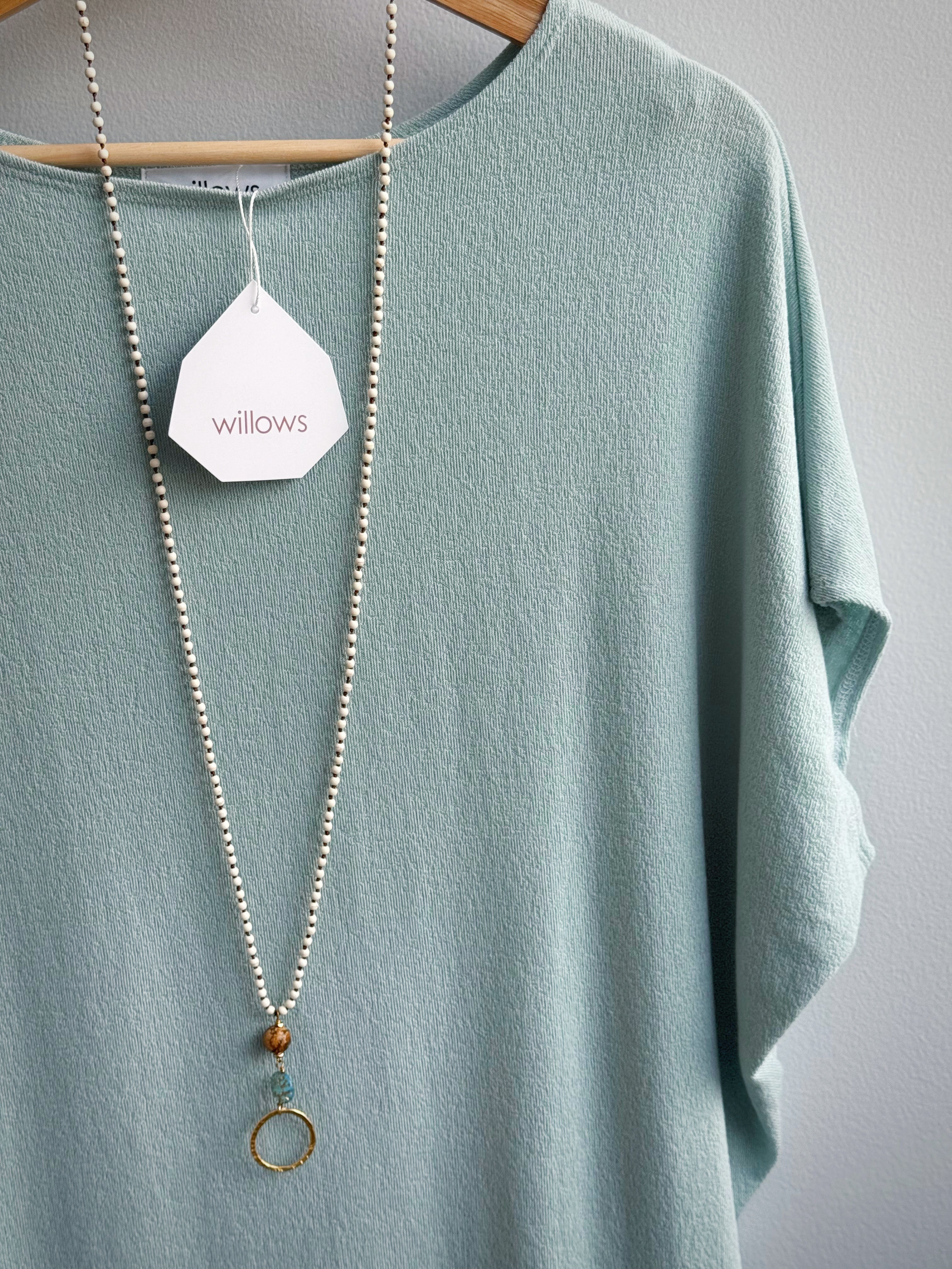 Lori Round Neck Tee - MINT - willows clothing S/S SHIRT