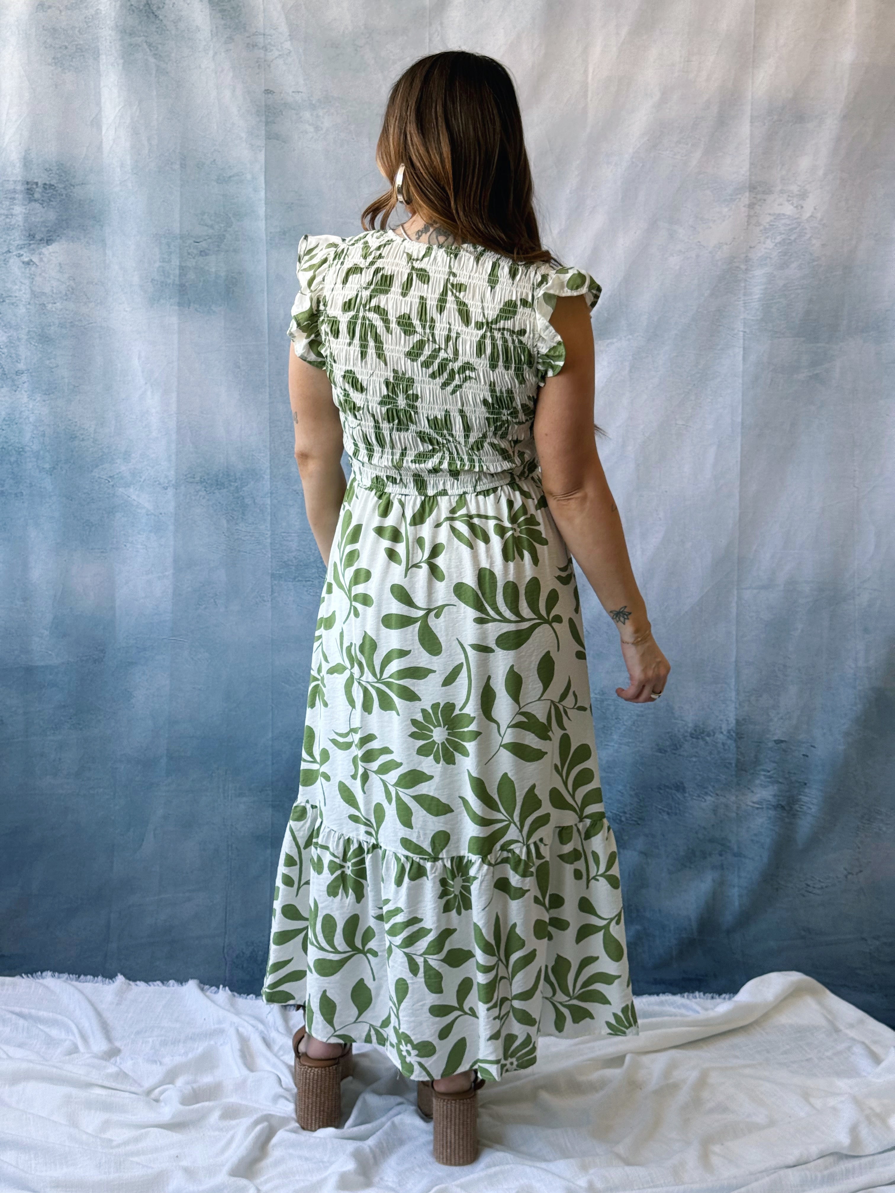 Lovely Day Dress - KIWI - willows clothing MIDI DRESS