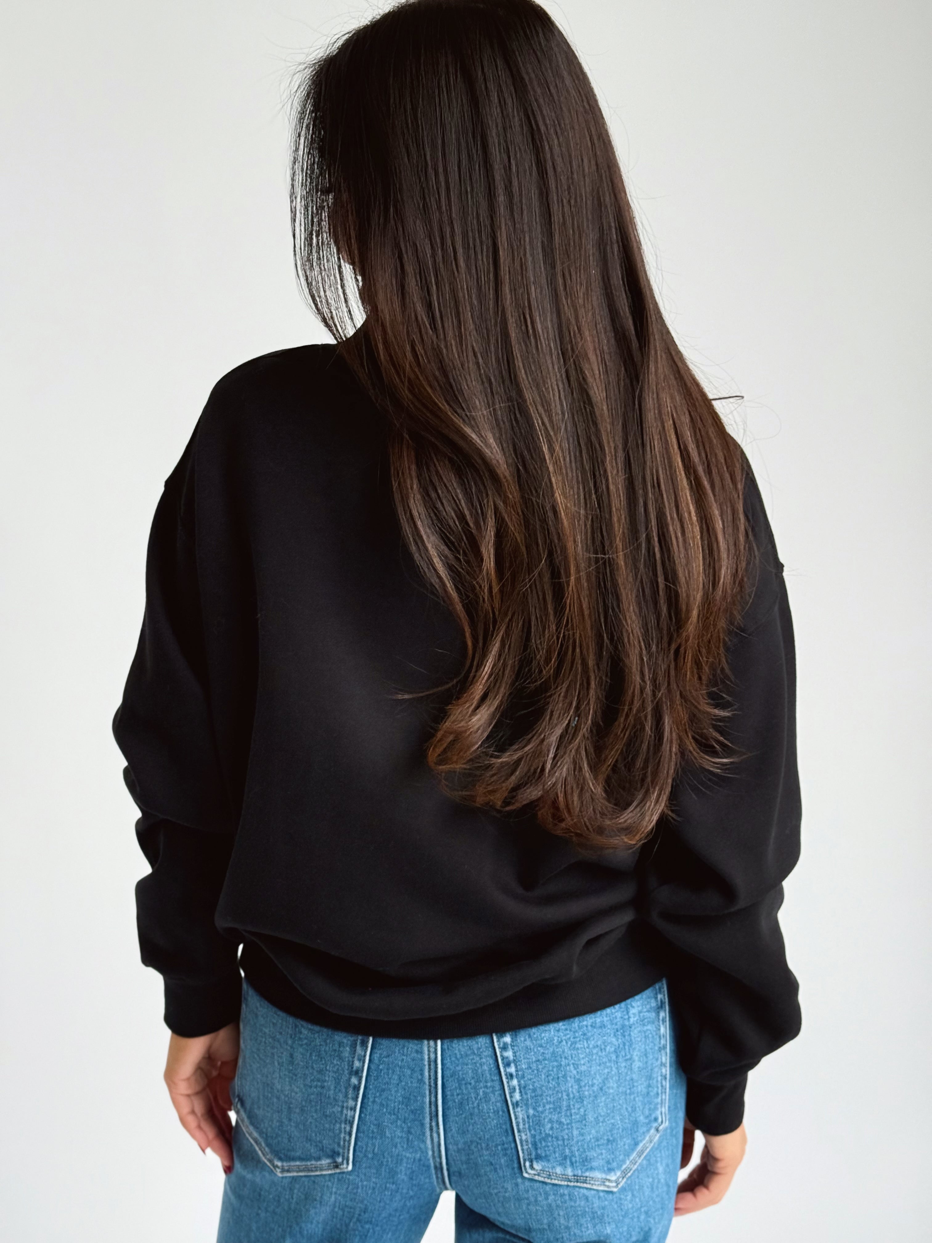 Lucas Sweatshirt - BLACK - willows clothing SWEATSHIRT