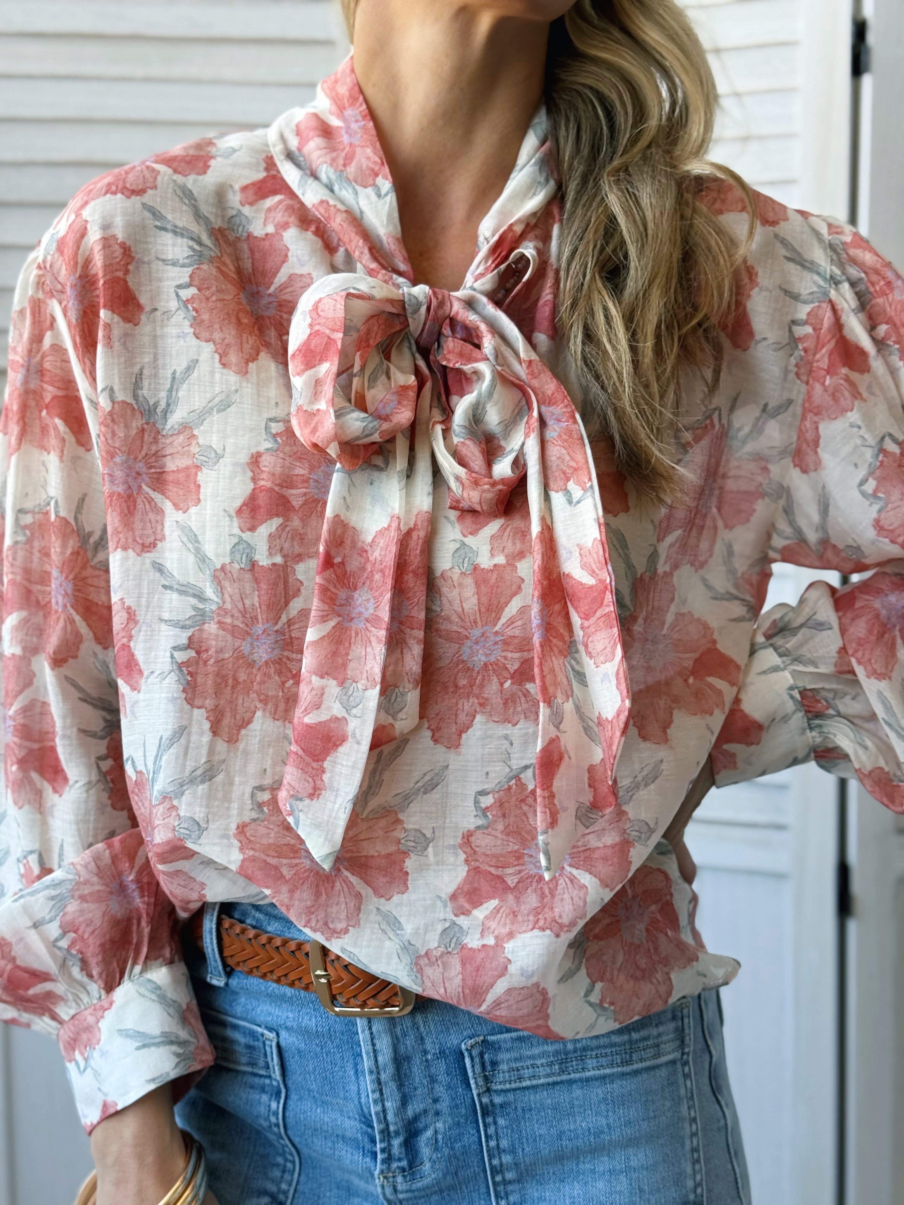 Lucille Blouse - POPPY SAND - willows clothing BLOUSE
