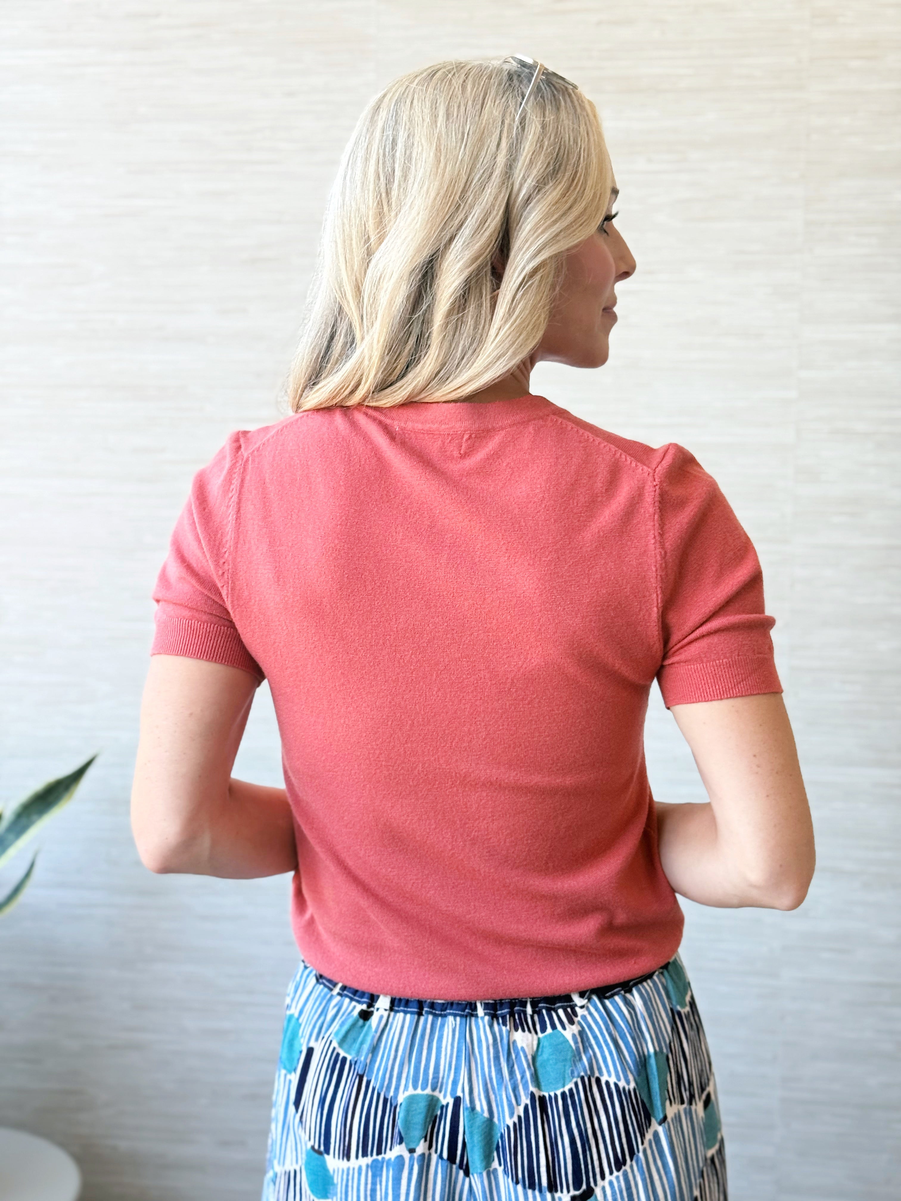 Lydia Sweater - POPPY - willows clothing SWEATER