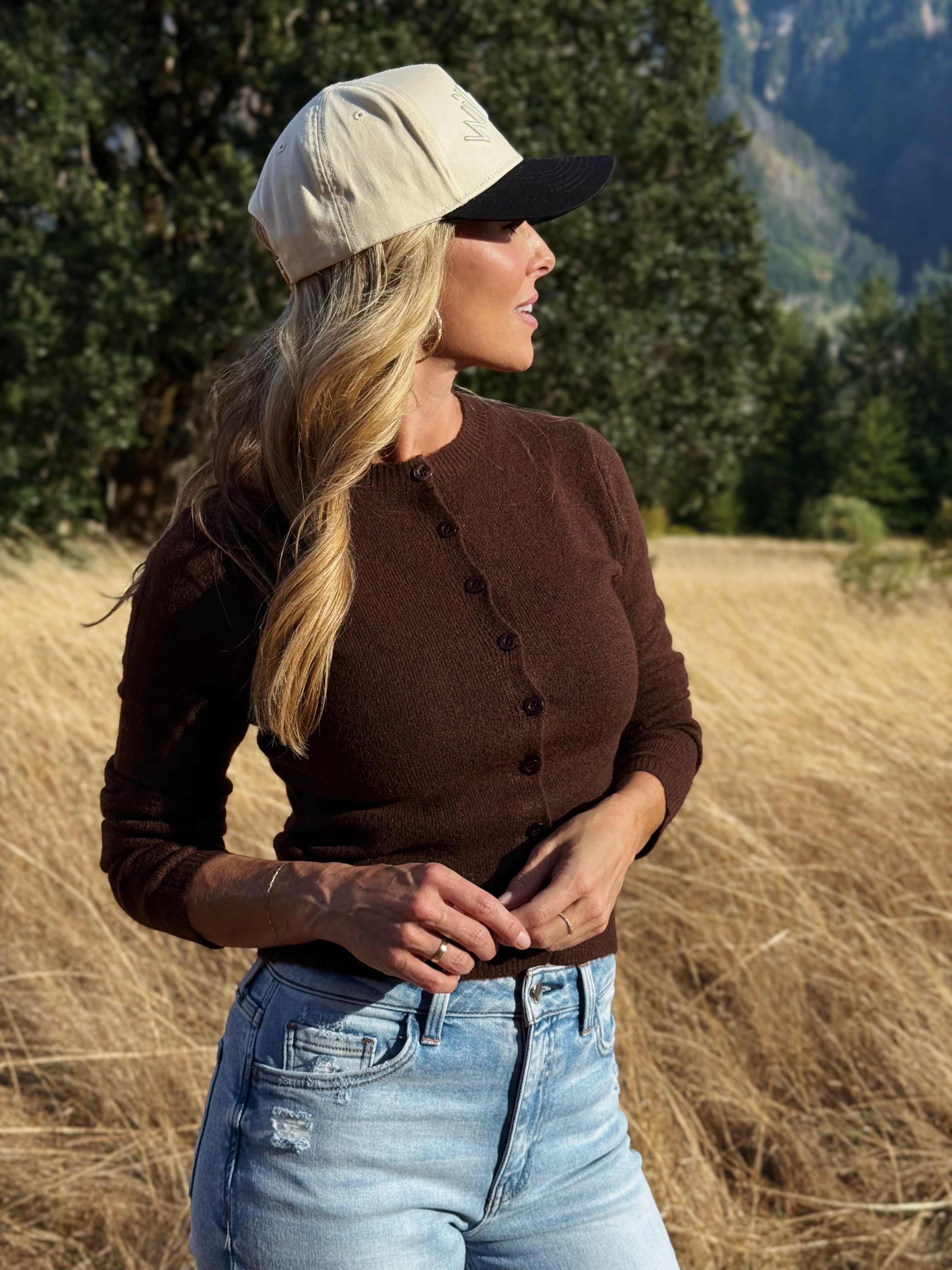 Maeve Cardigan - BROWN - willows clothing Cardigan