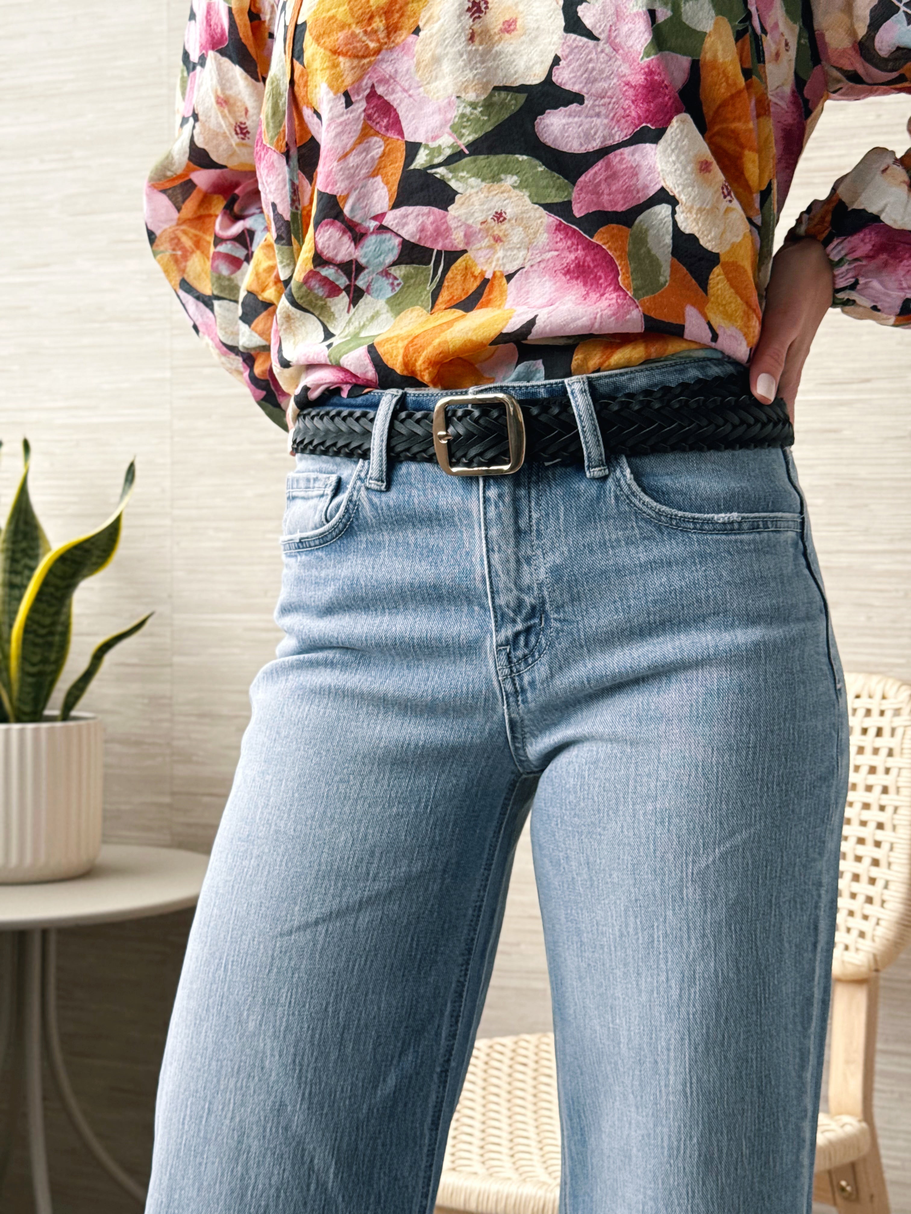 Maikki Braided Belt - BLACK - willows clothing Belts