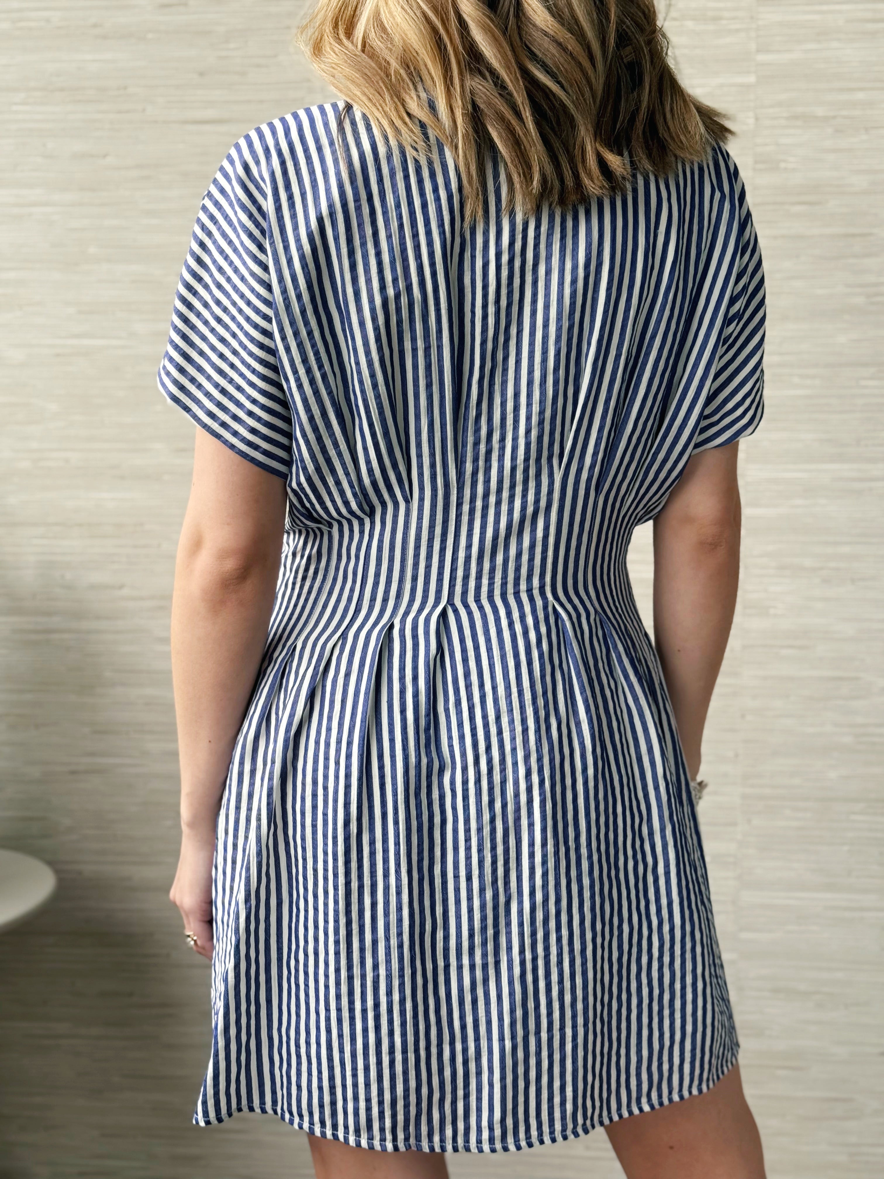 Martinez Dress - BLUE - willows clothing SHORT DRESS
