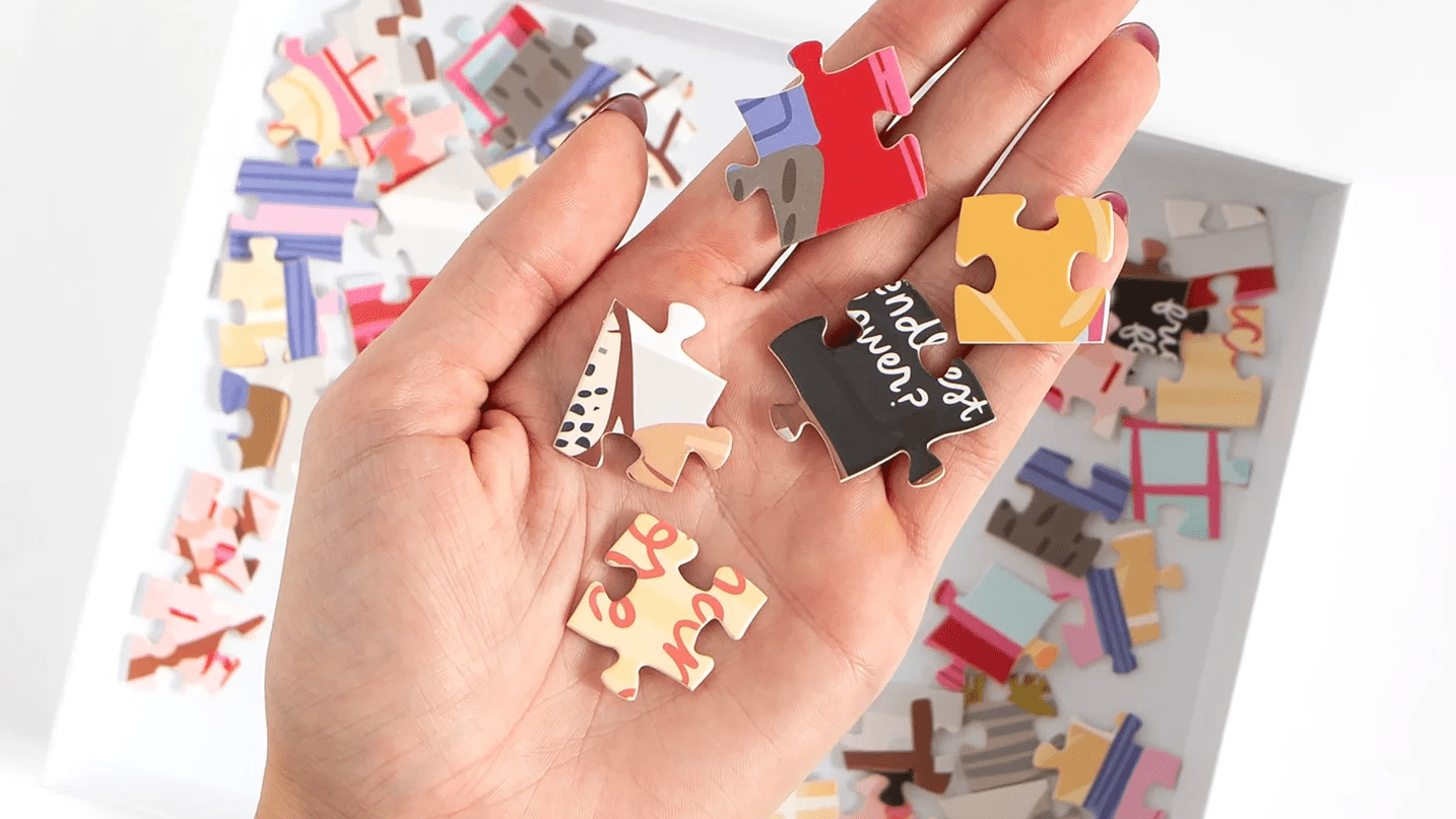 Match Made In Pieces - 500 Piece Rom Com Jigsaw Puzzle - willows clothing Gifts