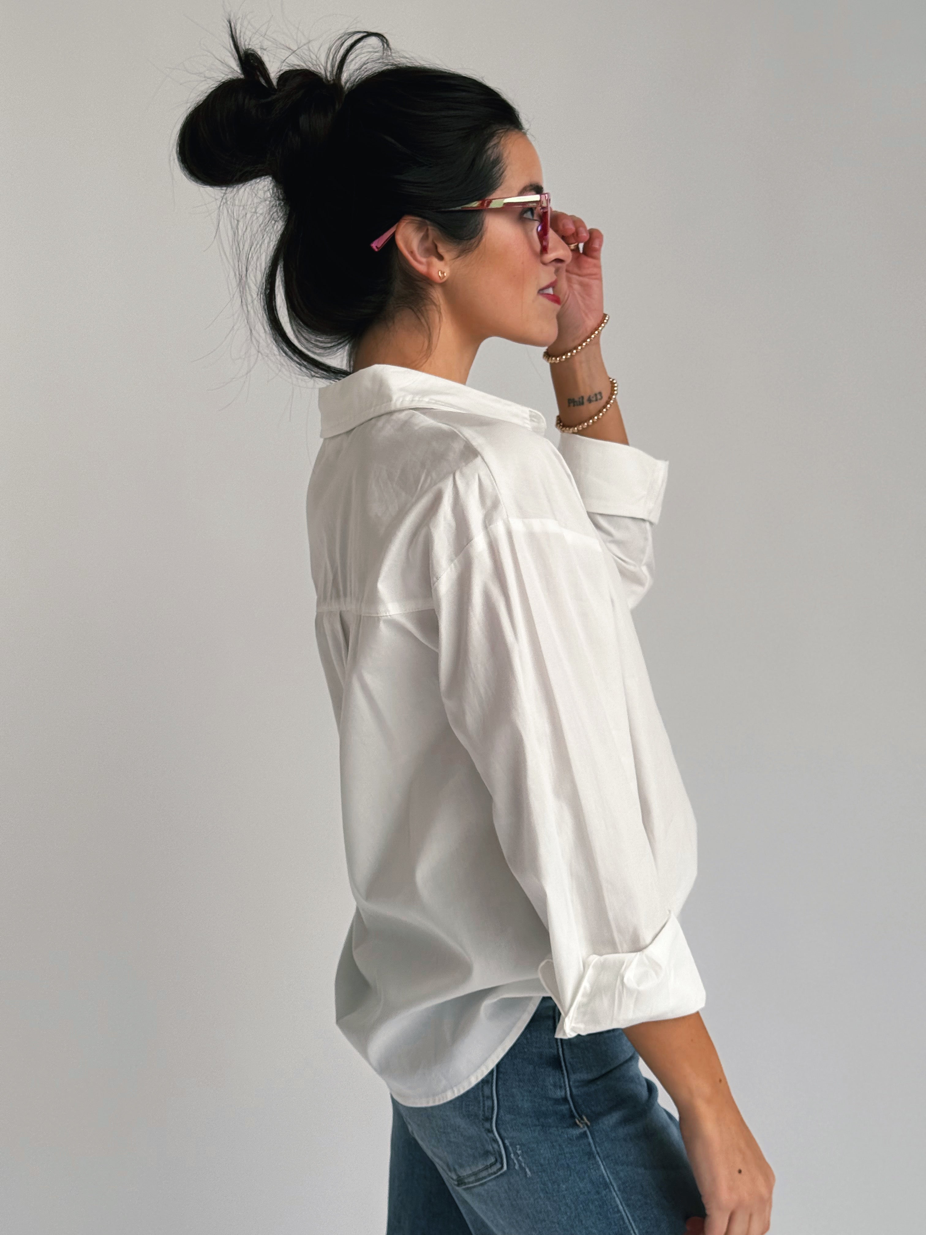 Matchmaker Blouse - WHITE - willows clothing BLOUSE
