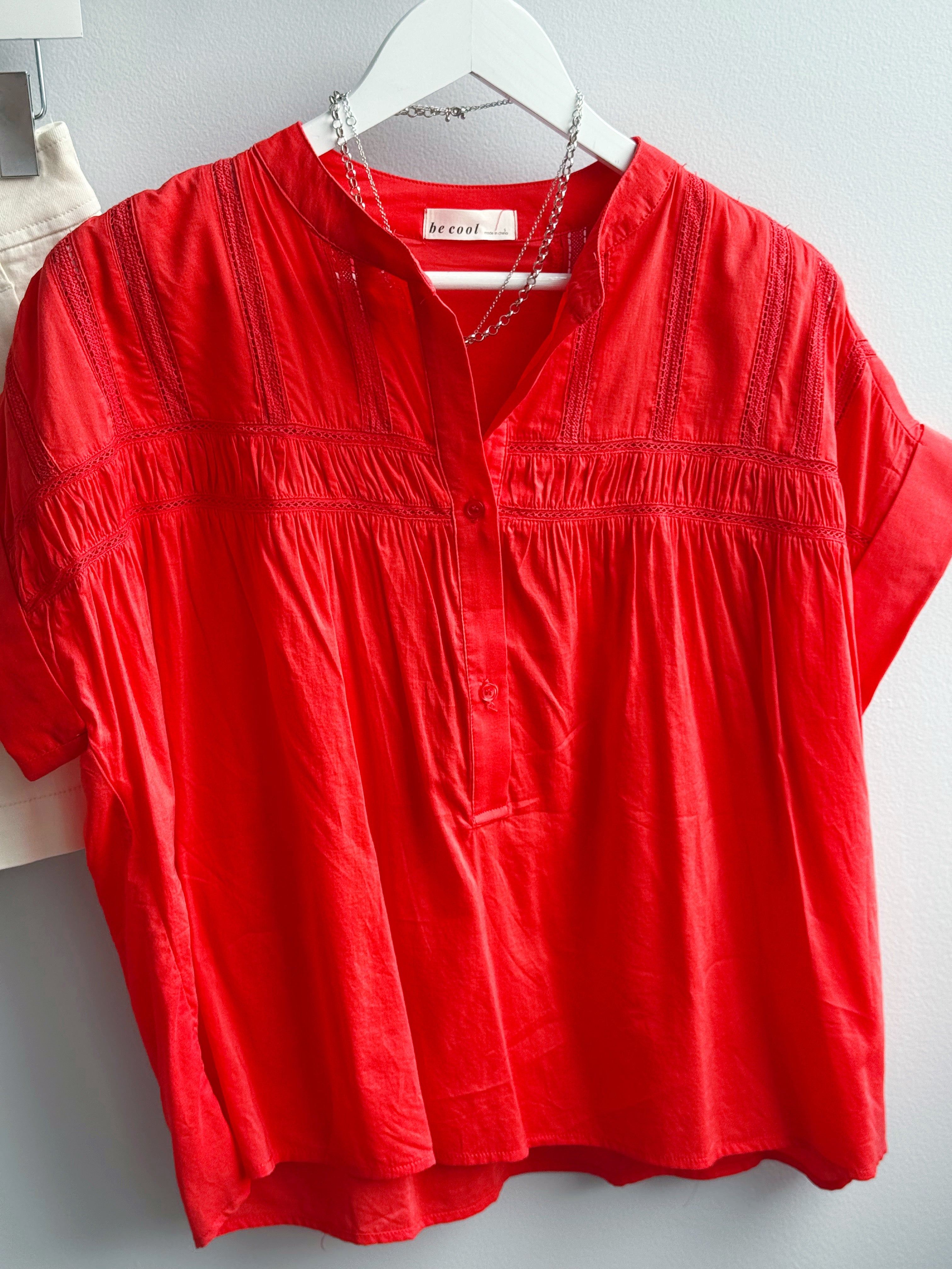 Maxie Blouse - LAVA - willows clothing BLOUSE