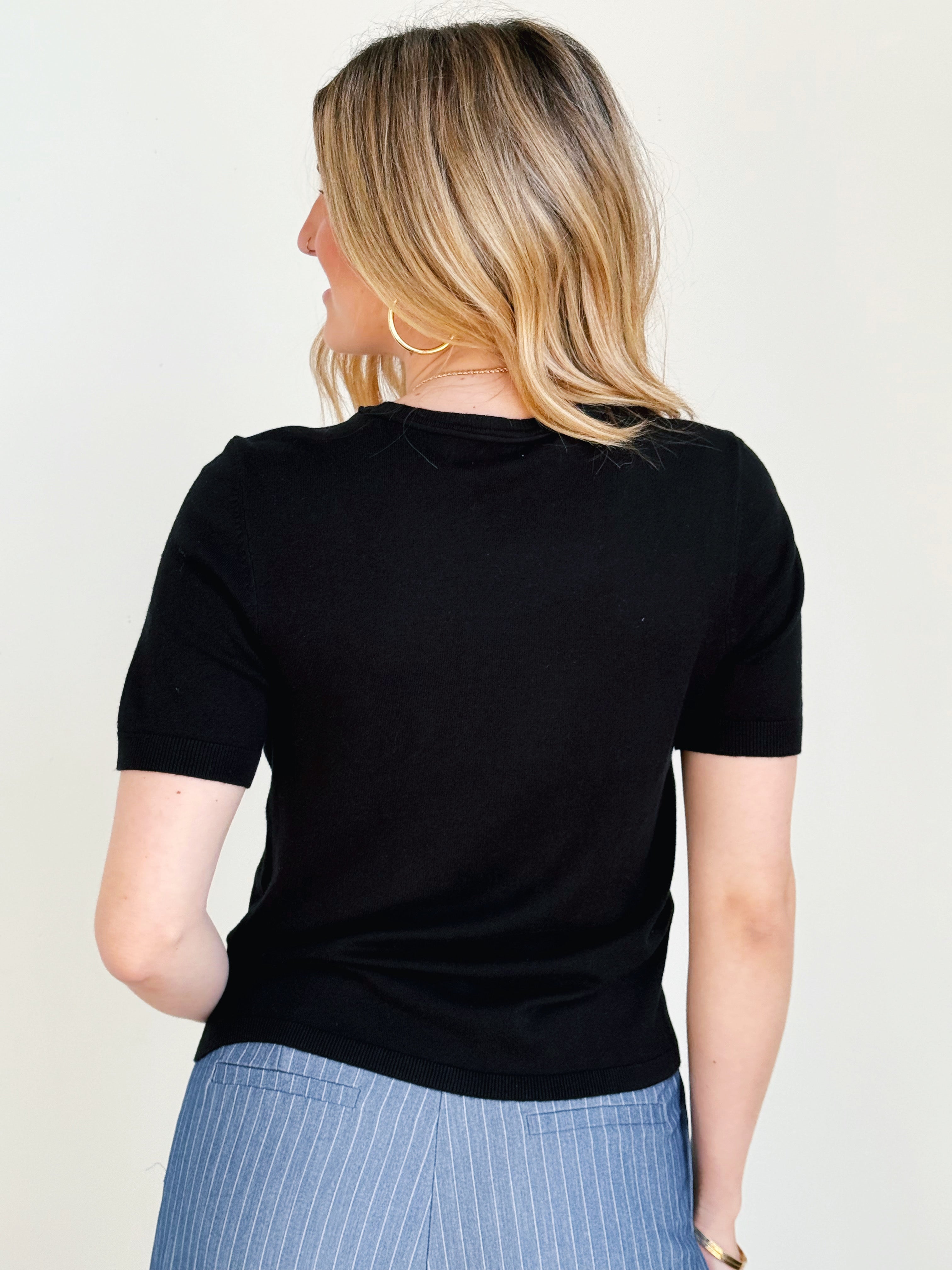 McKenzie Sweater - BLACK - willows clothing SWEATER