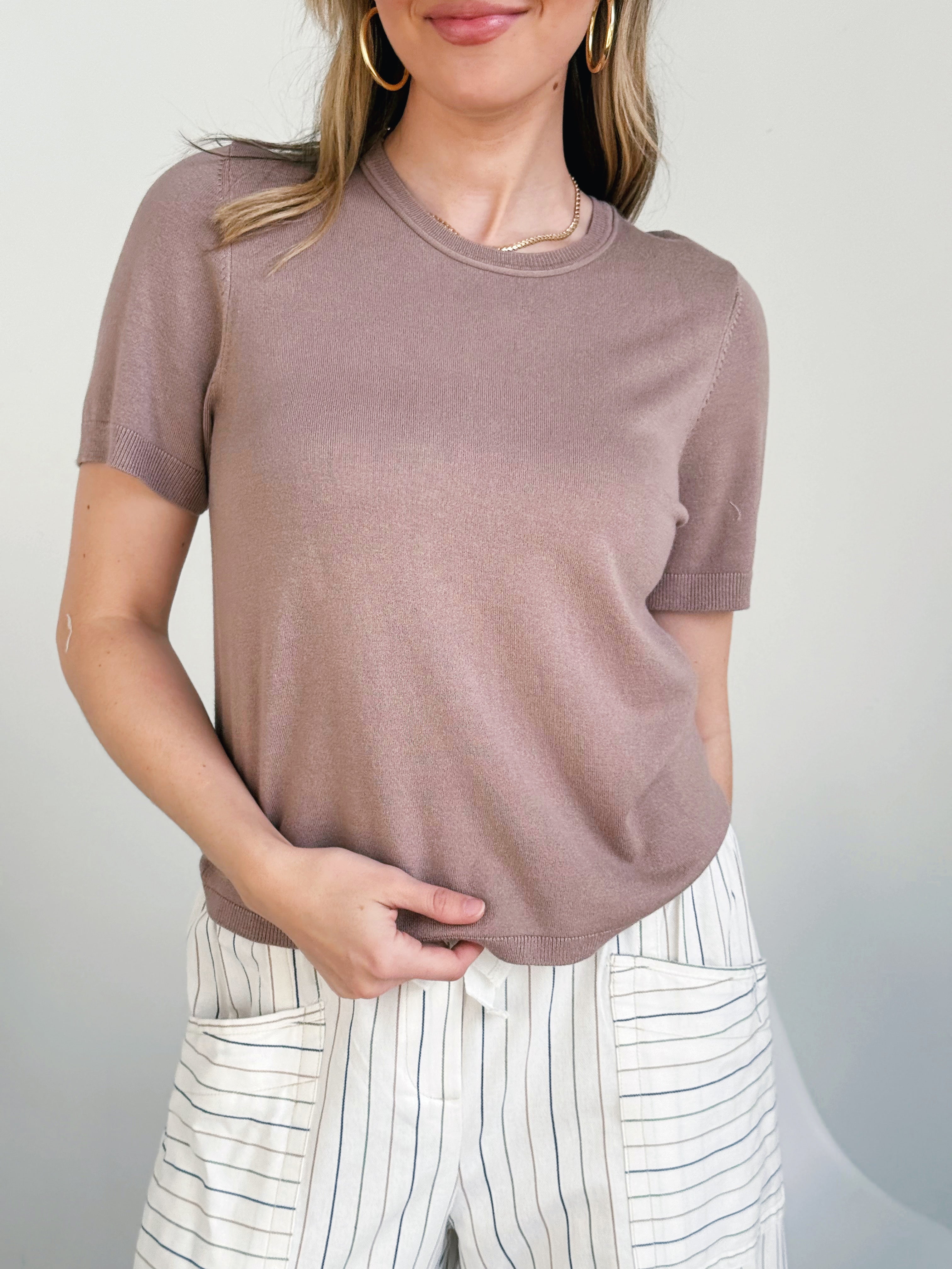 McKenzie Sweater - MOCHA - willows clothing SWEATER