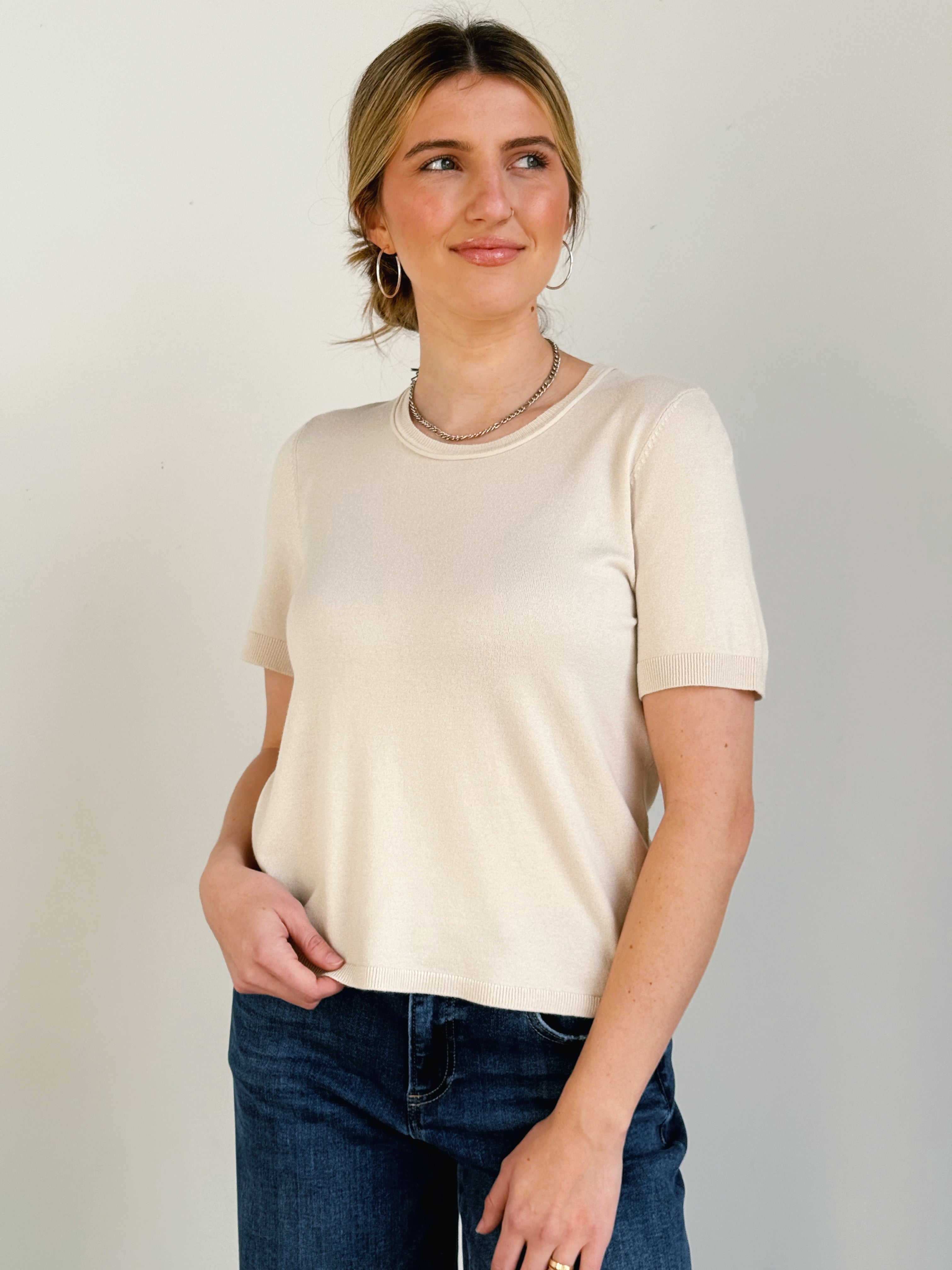 McKenzie Sweater - NATURAL - willows clothing SWEATER