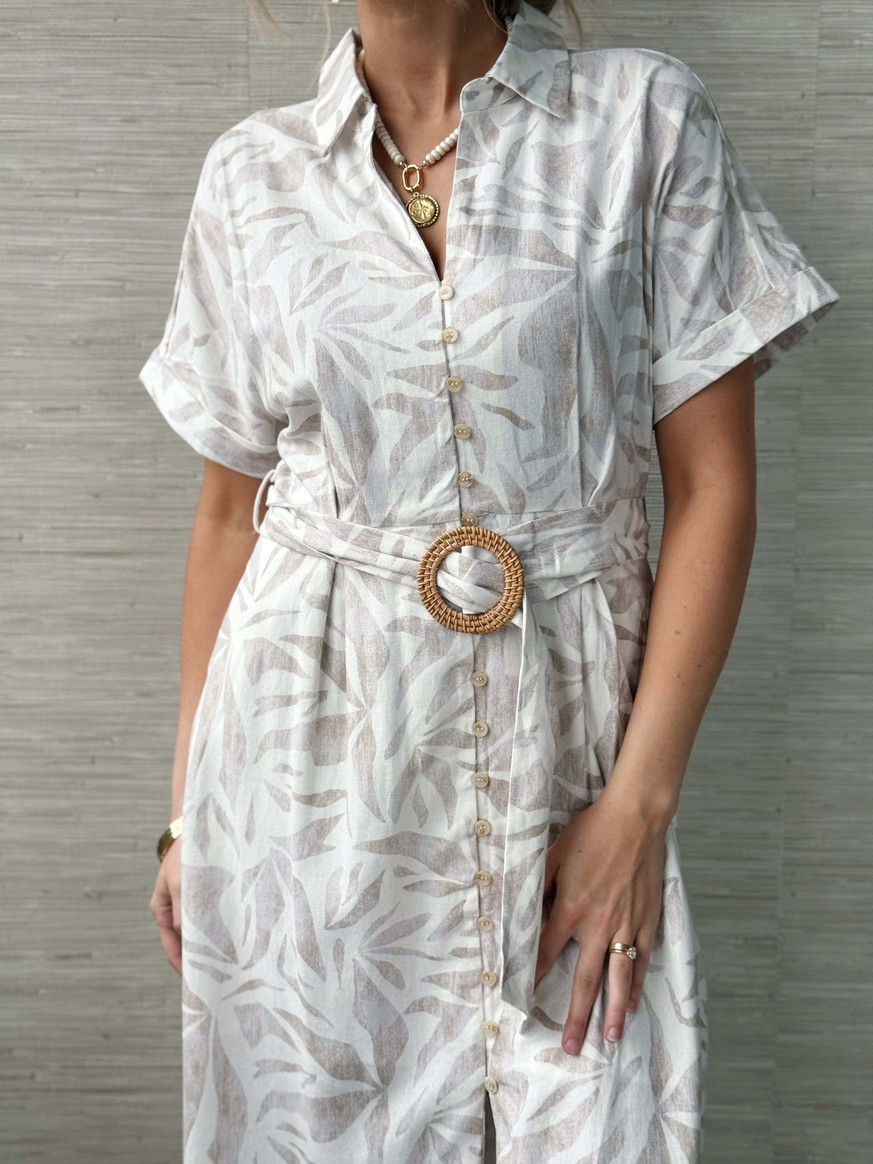 Mendoza Dress - SEASHORE - willows clothing MIDI DRESS